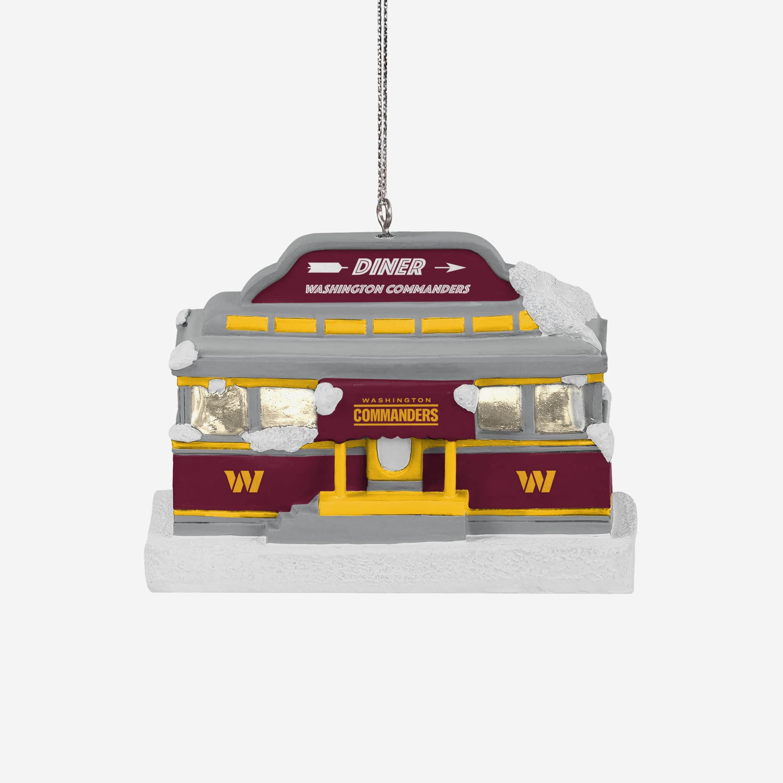 Washington Commanders Light Up Diner Ornament