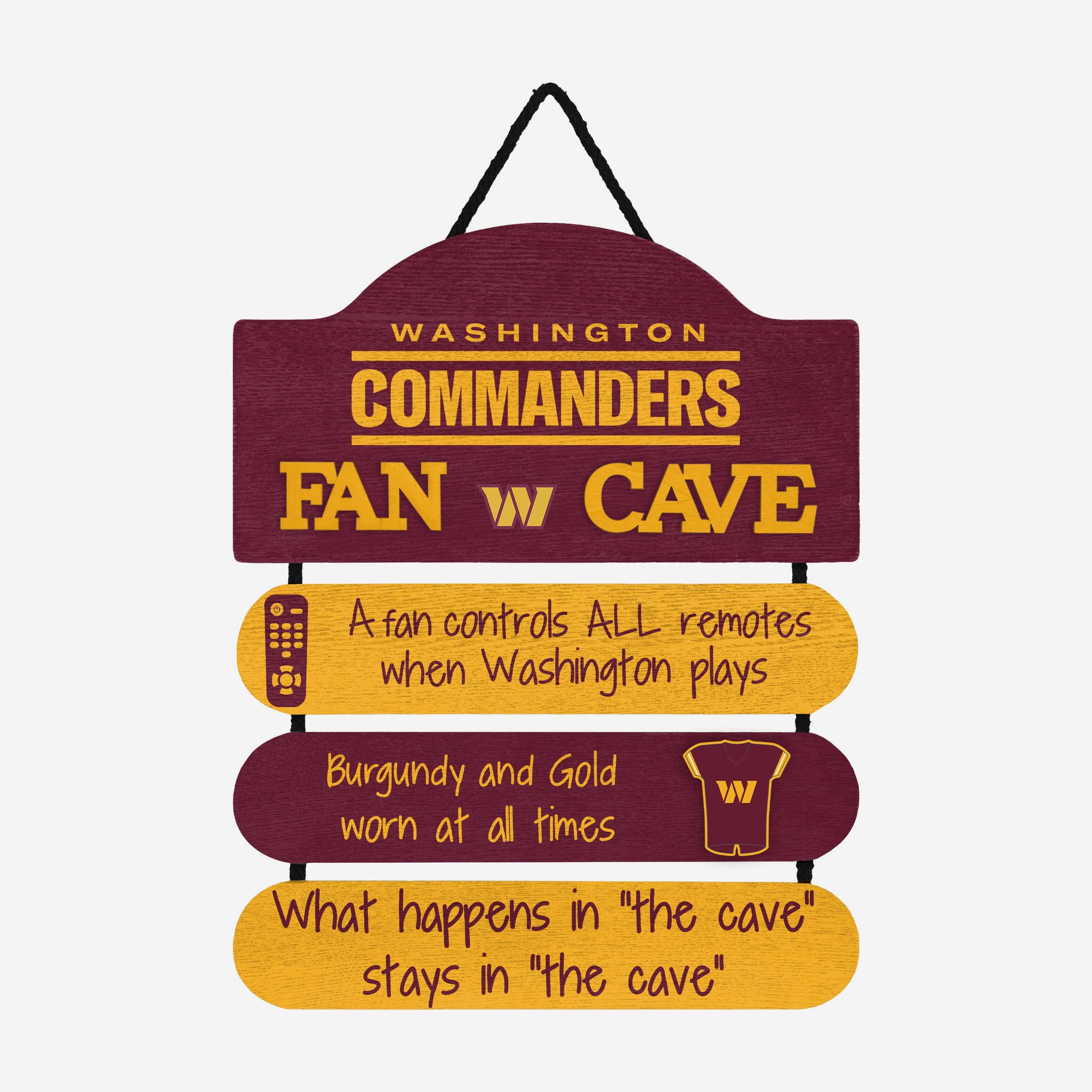 Washington Commanders Mancave Sign