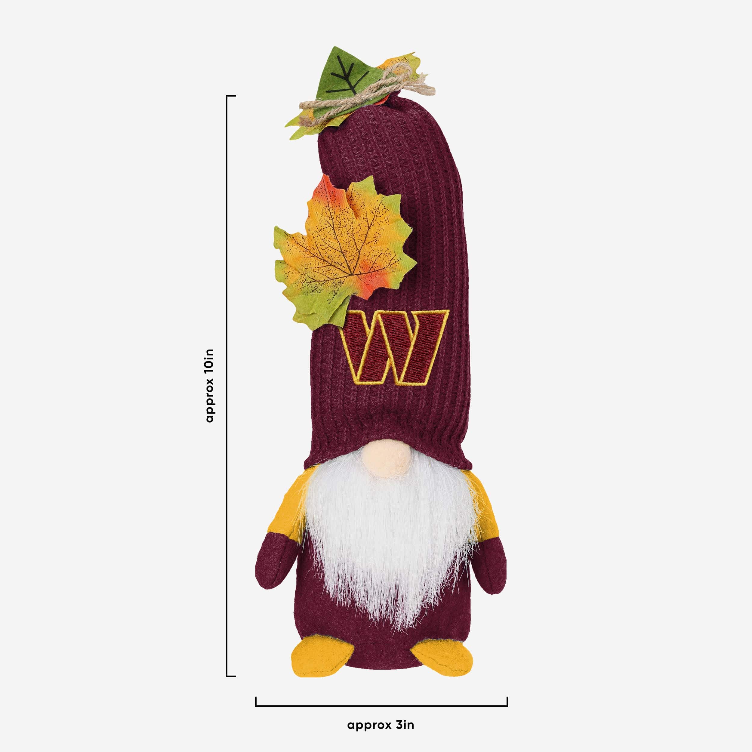 Washington Commanders Mixed Material Harvest Plush Gnome - Image 4