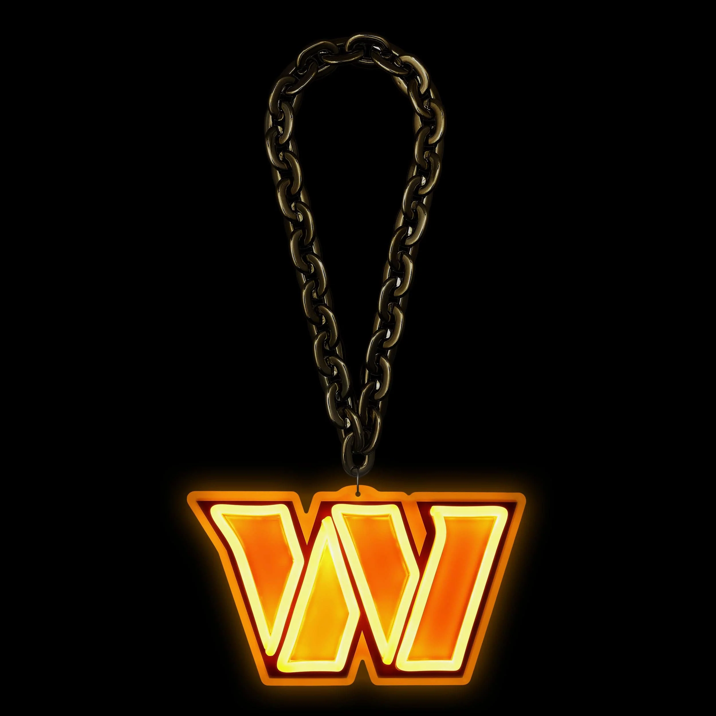 Washington Commanders Neon Light Up Big Logo Chain - Image 2