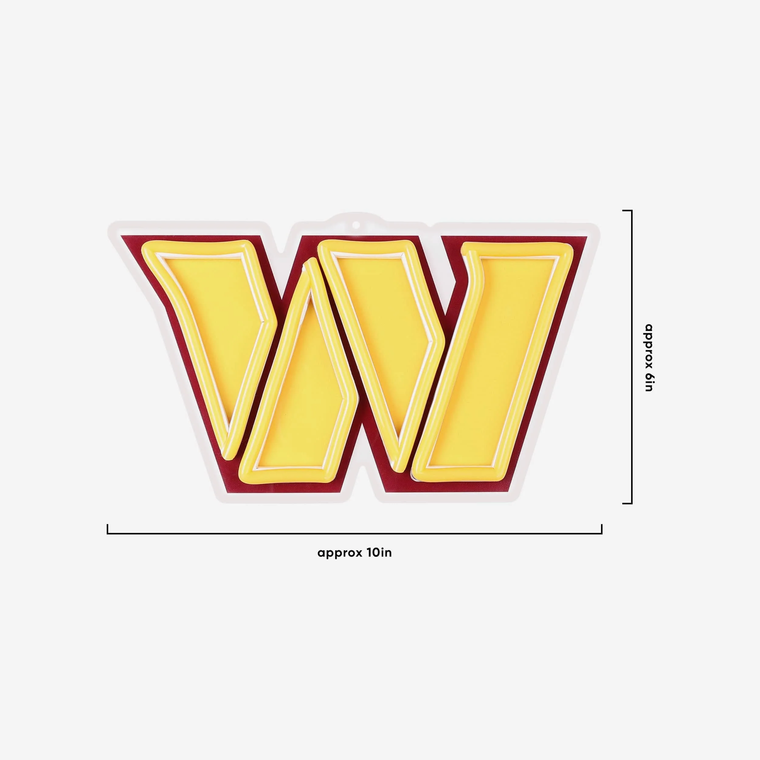 Washington Commanders Neon Light Up Big Logo Chain - Image 5