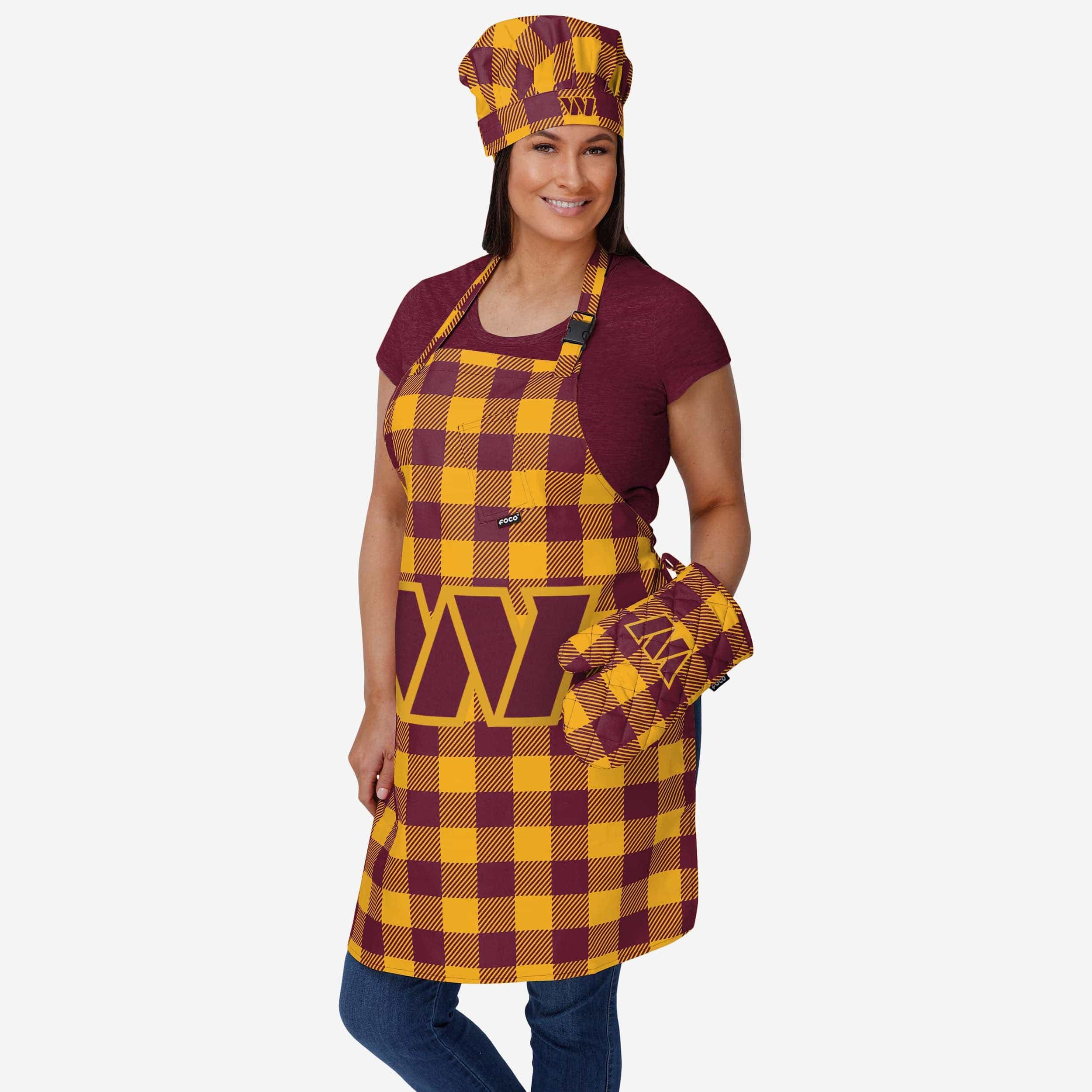Washington Commanders Plaid Chef Set - Image 2