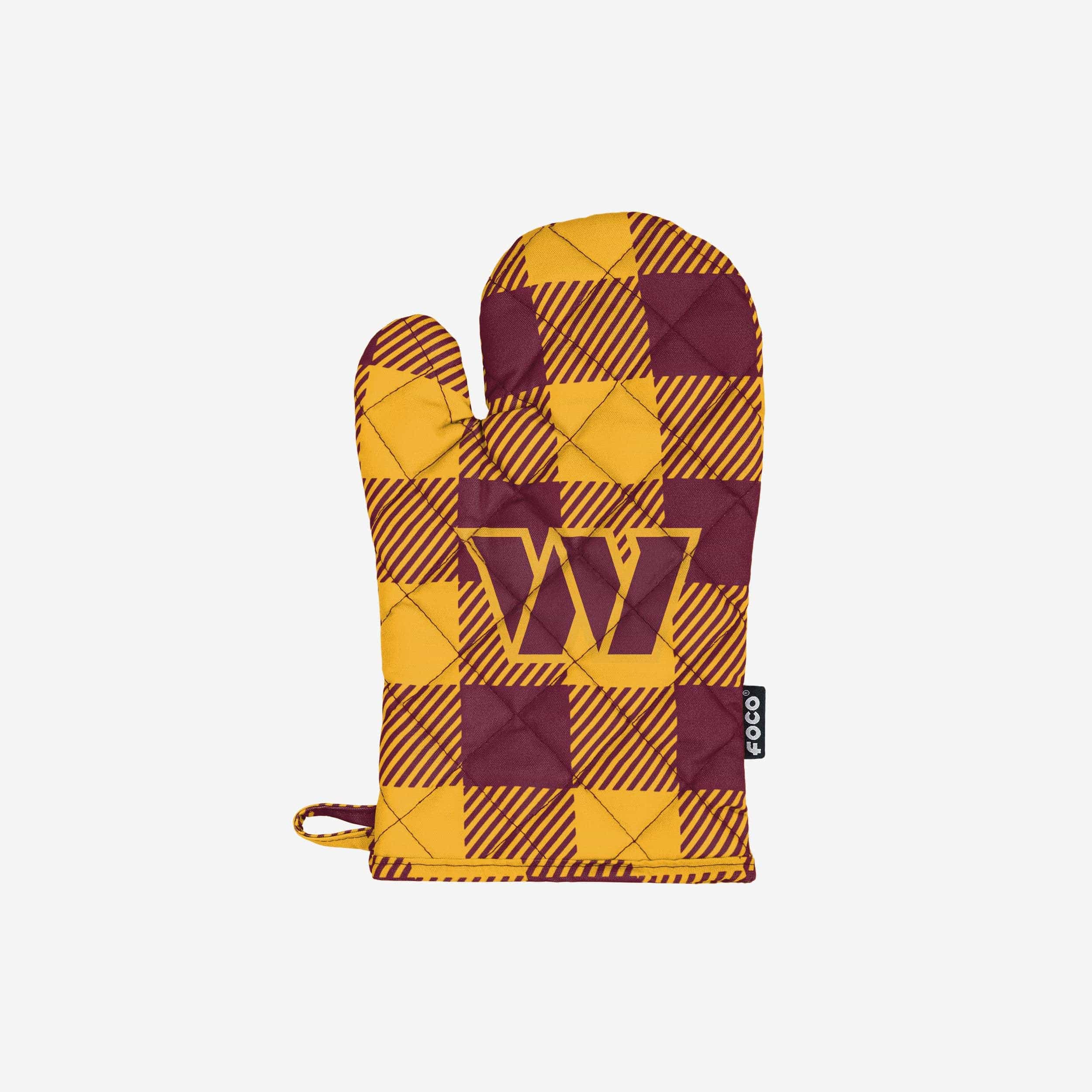 Washington Commanders Plaid Oven Mitt