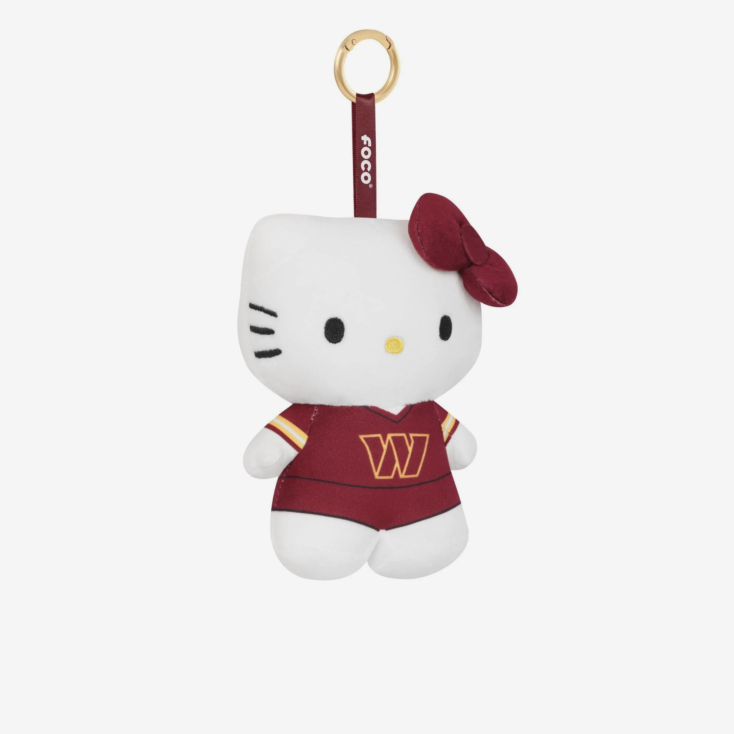 Washington Commanders Plush Hello Kitty® Bag Charm Keychain - Image 3