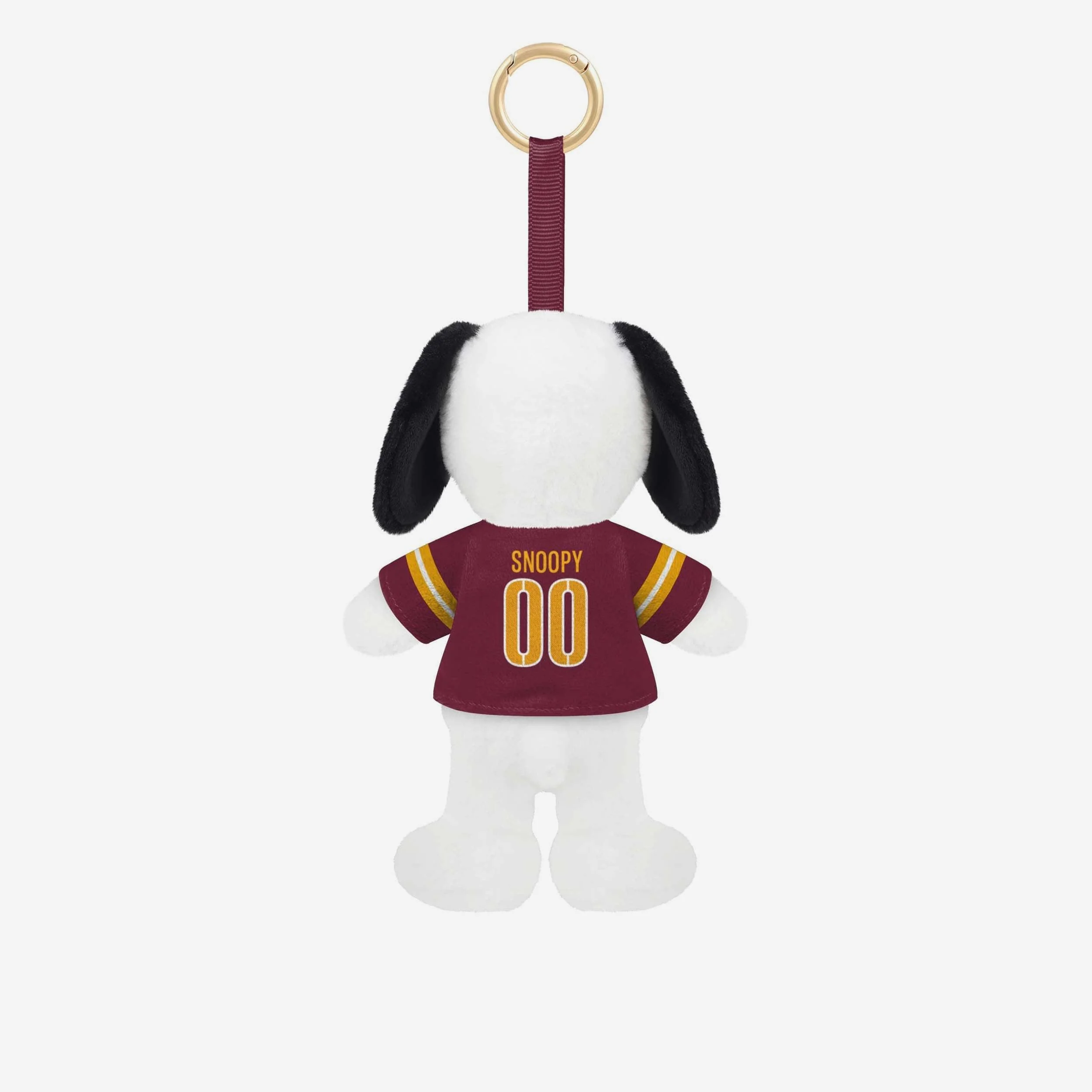 Washington Commanders Plush Snoopy Peanuts Bag Charm Keychain - Image 2