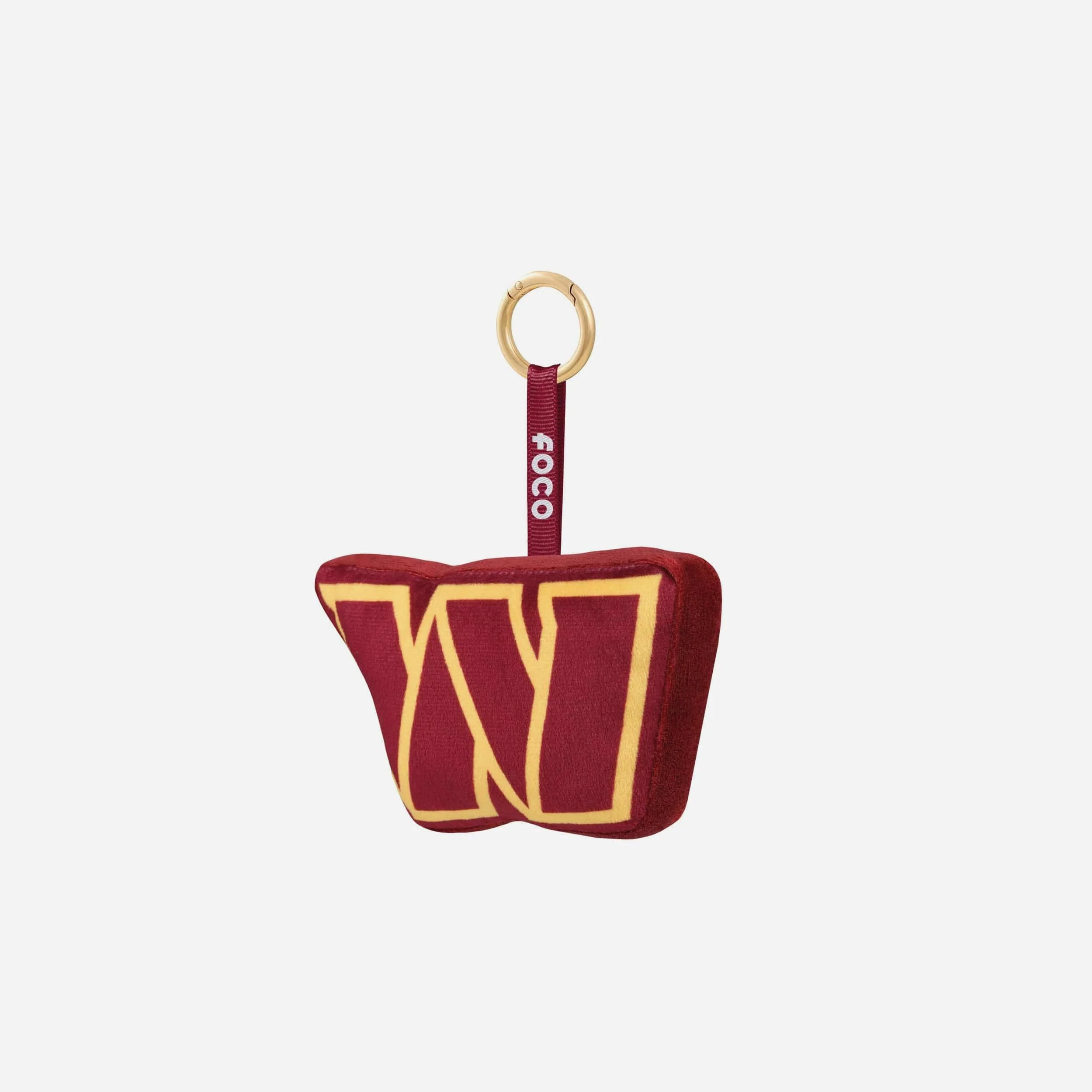 Washington Commanders Plush Team Logo Bag Charm Keychain - Image 3