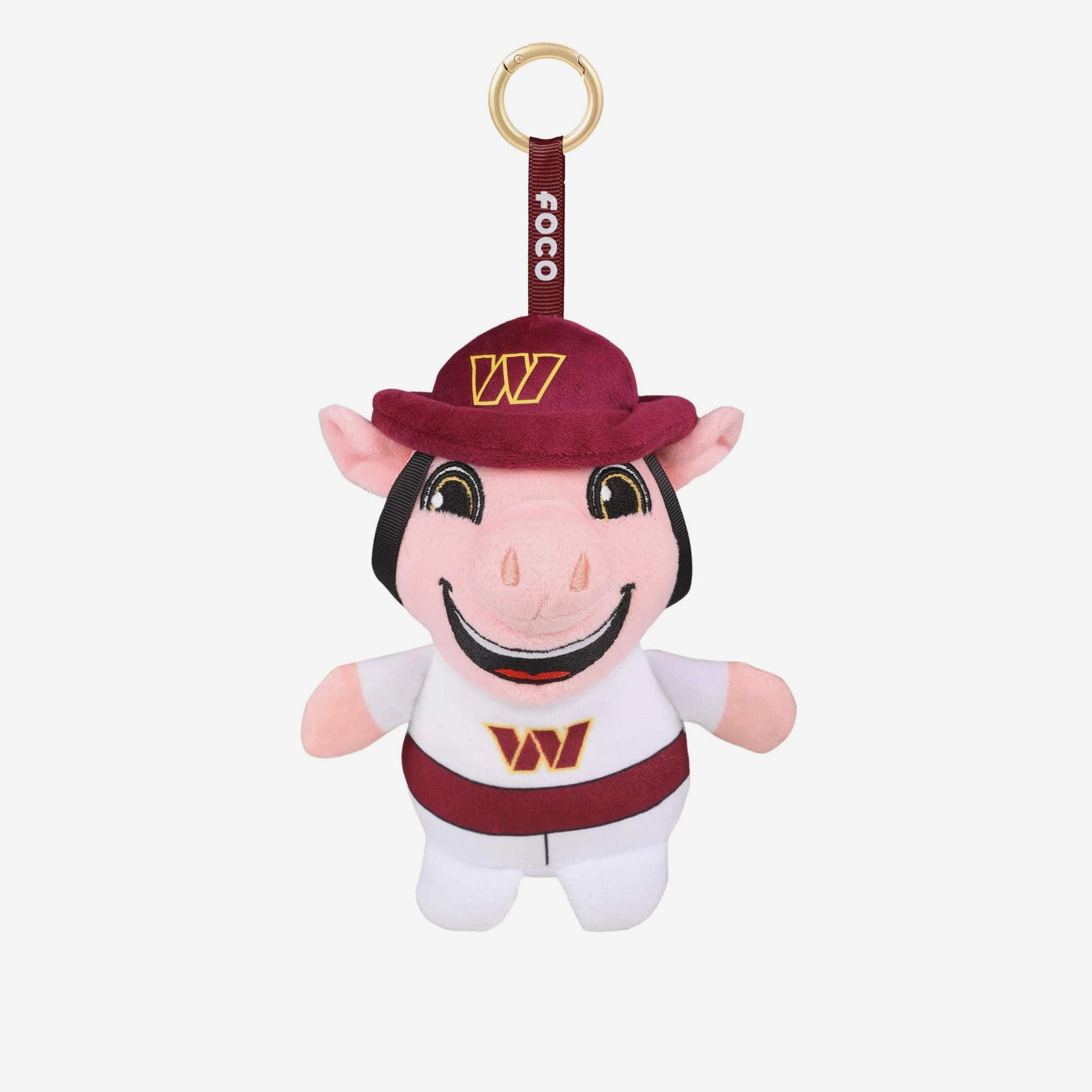 Washington Commanders Plush Teamie Beanie Mascot Bag Charm Keychain