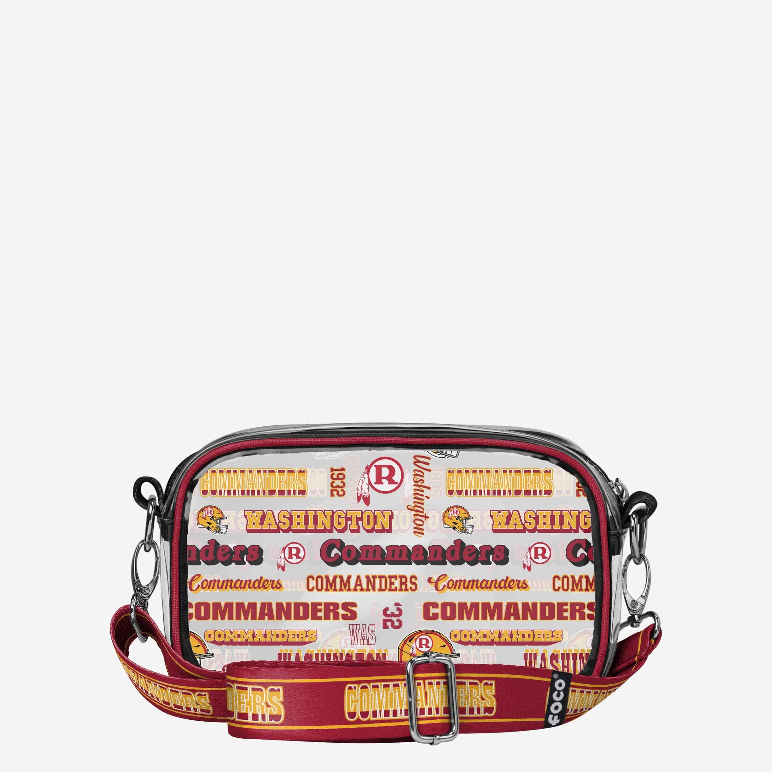 Washington Commanders Repeat Retro Print Clear Crossbody Bag - Image 5