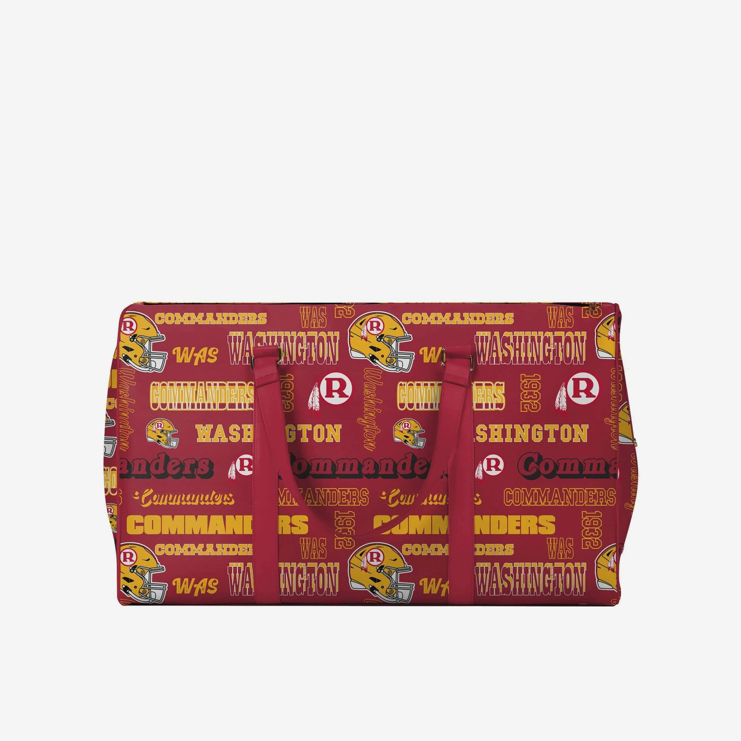 Washington Commanders Repeat Retro Print Nylon Weekender Duffle Bag - Image 4