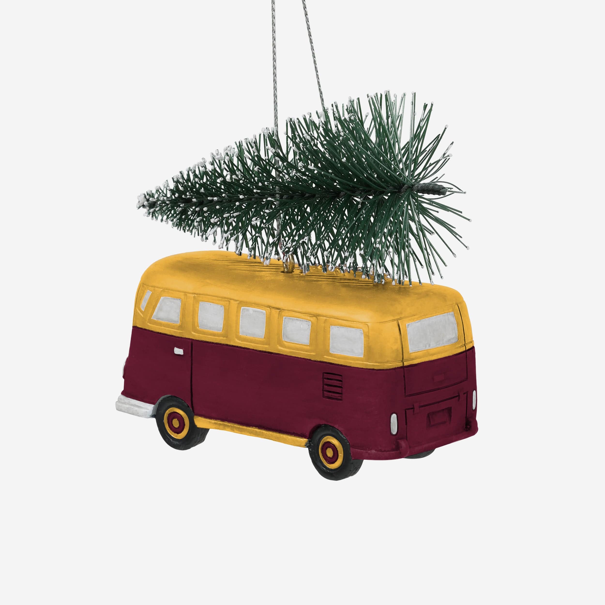 Washington Commanders Retro Bus With Tree Ornament - Image 3