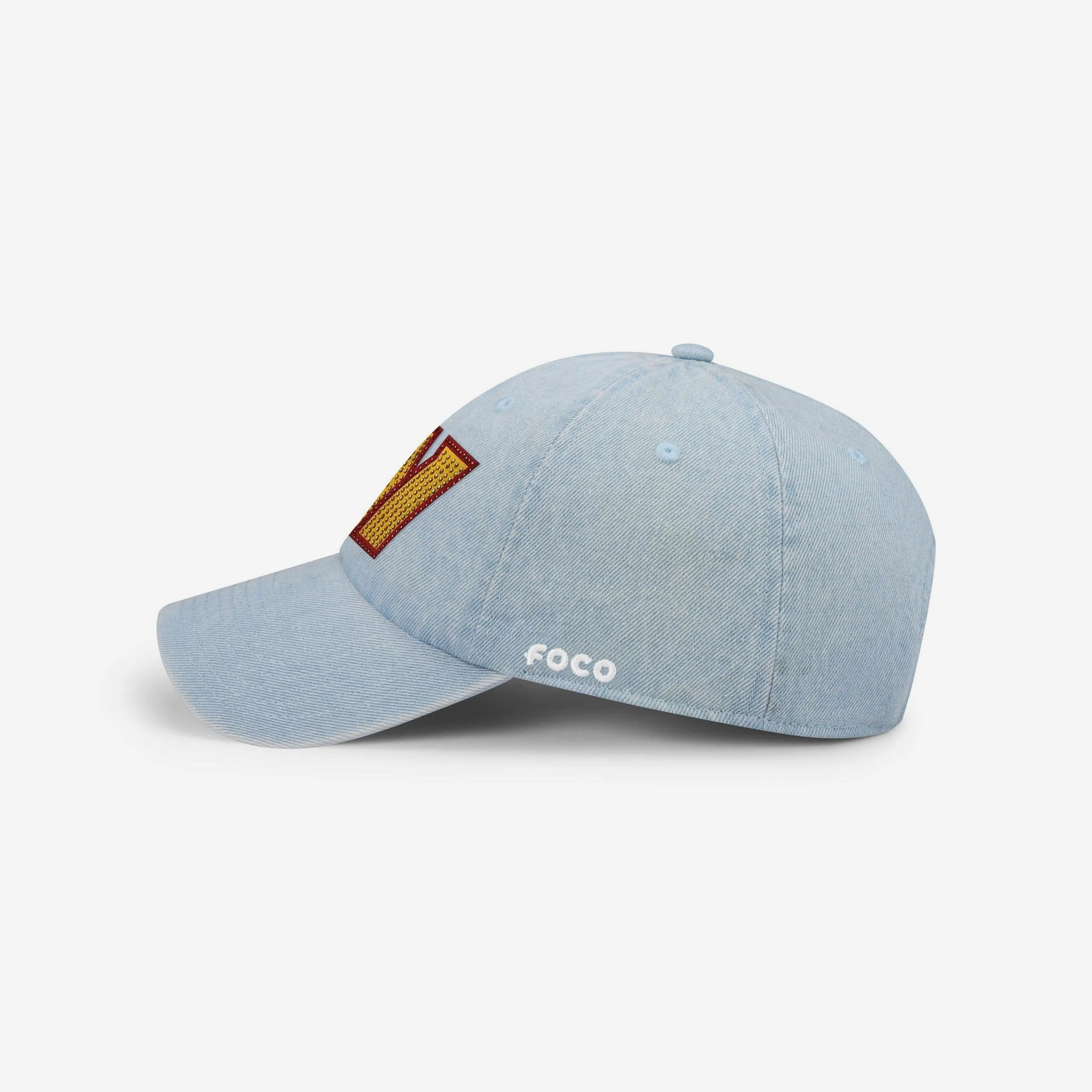 Washington Commanders Rhinestone Logo Denim Casual Cap - Image 3