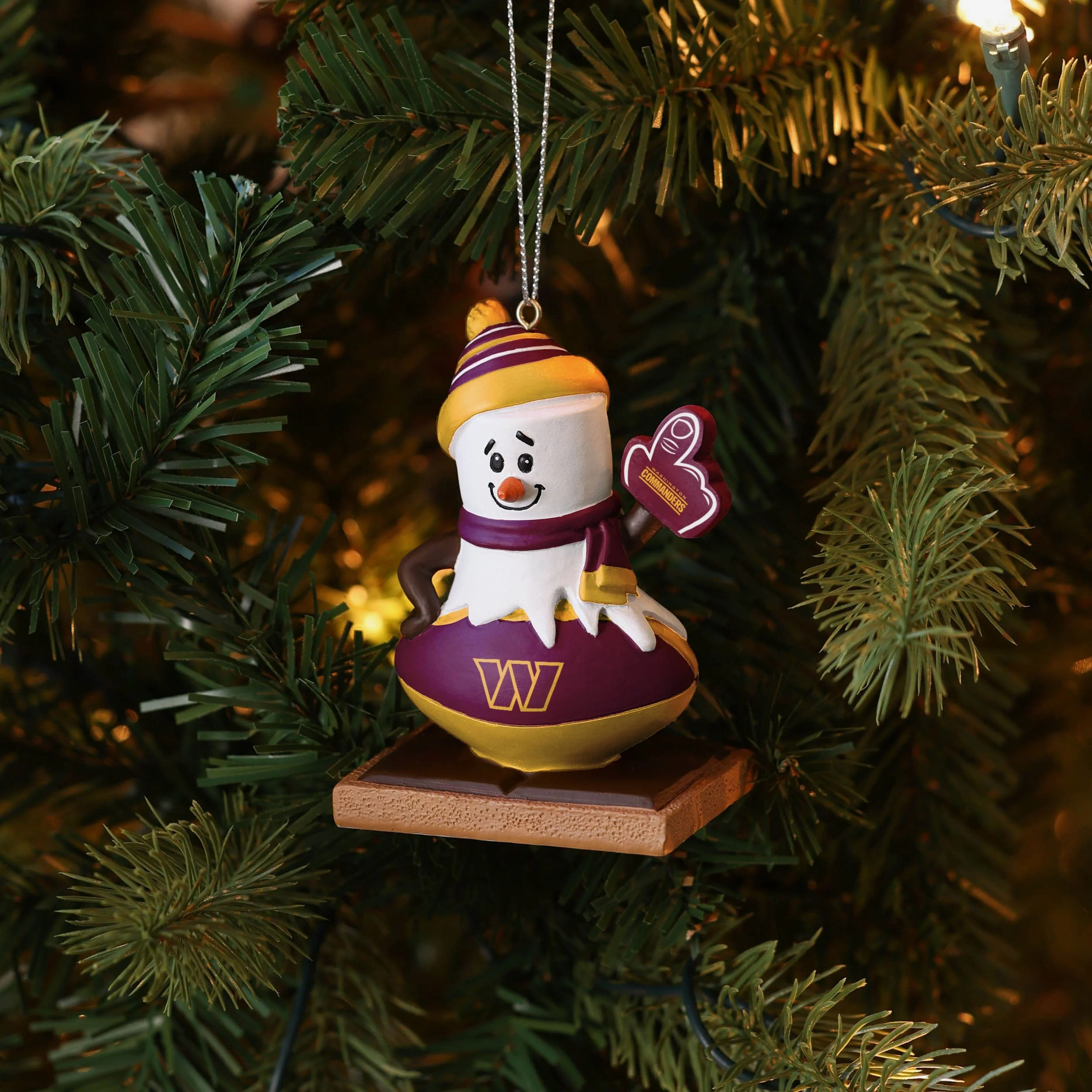 Washington Commanders Smore On Ball Ornament - Image 4