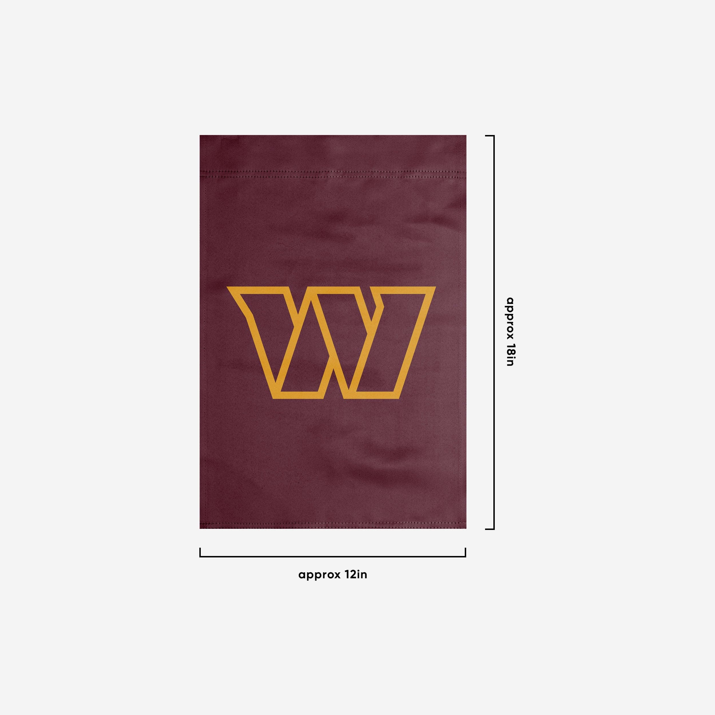 Washington Commanders Solid Garden Flag - Image 3