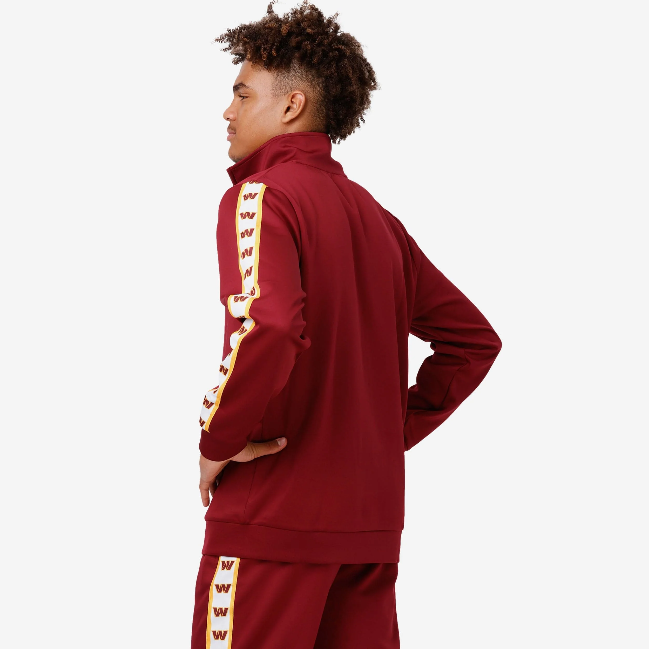 Washington Commanders Stripe Logo Track Jacket - Image 2