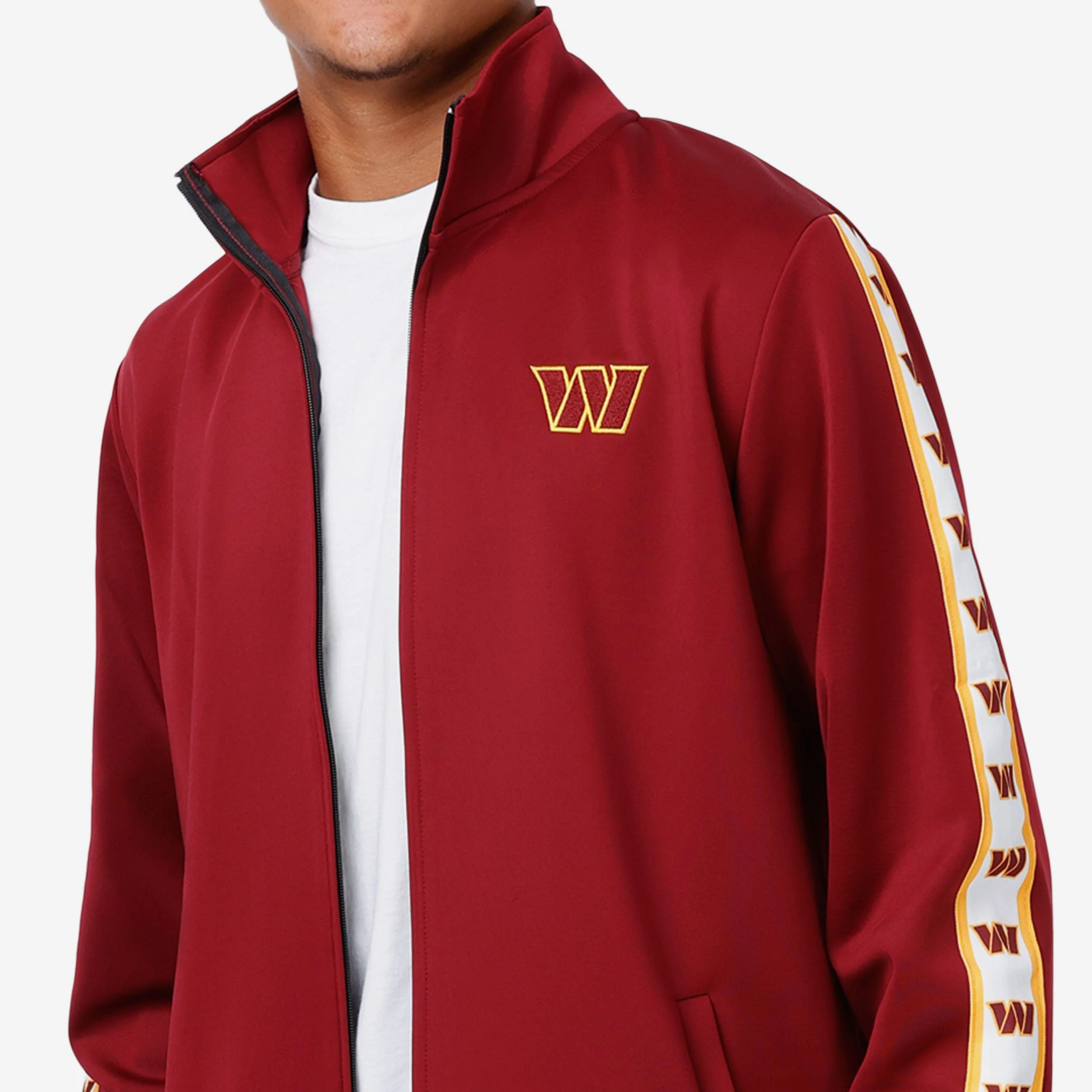 Washington Commanders Stripe Logo Track Jacket - Image 3