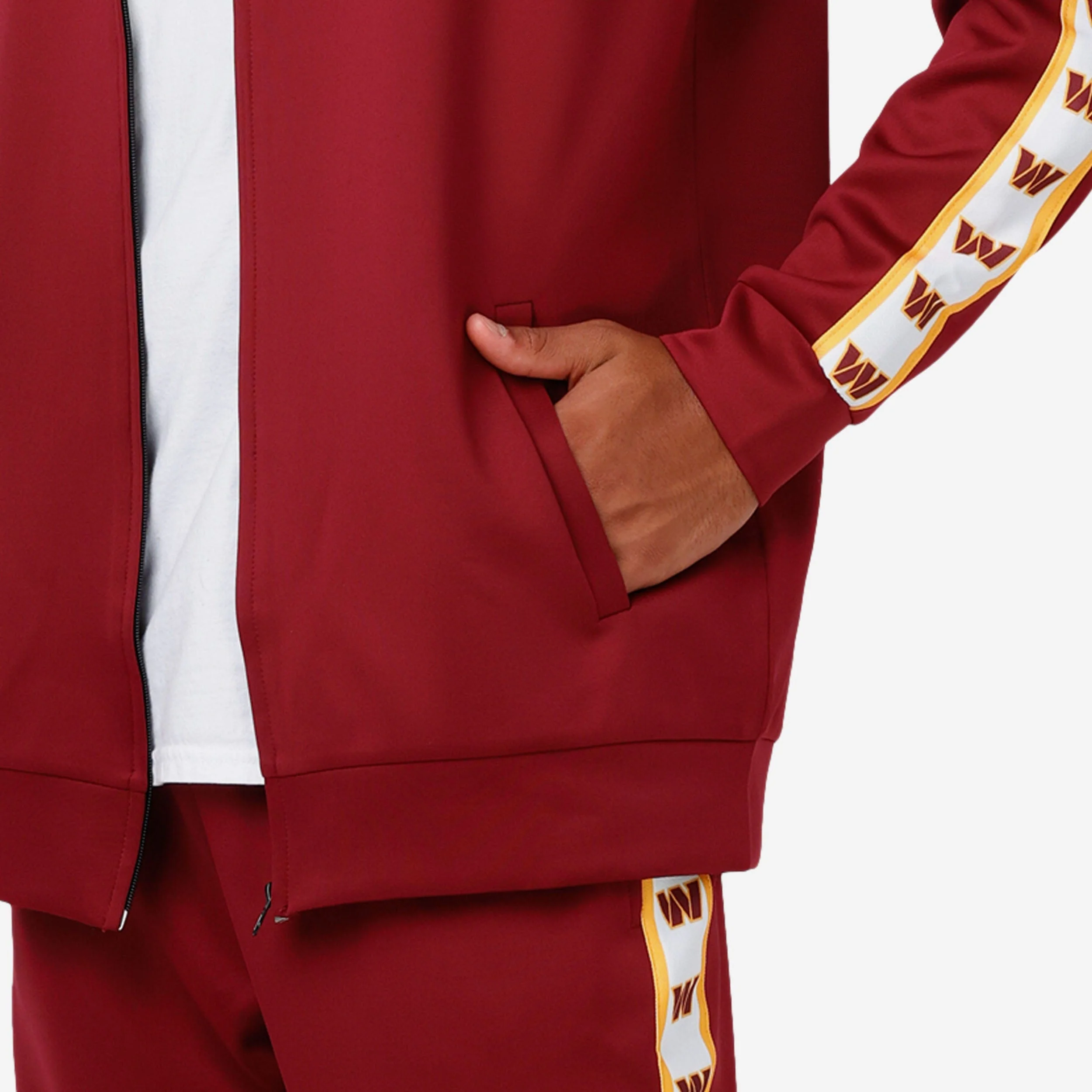 Washington Commanders Stripe Logo Track Jacket - Image 4