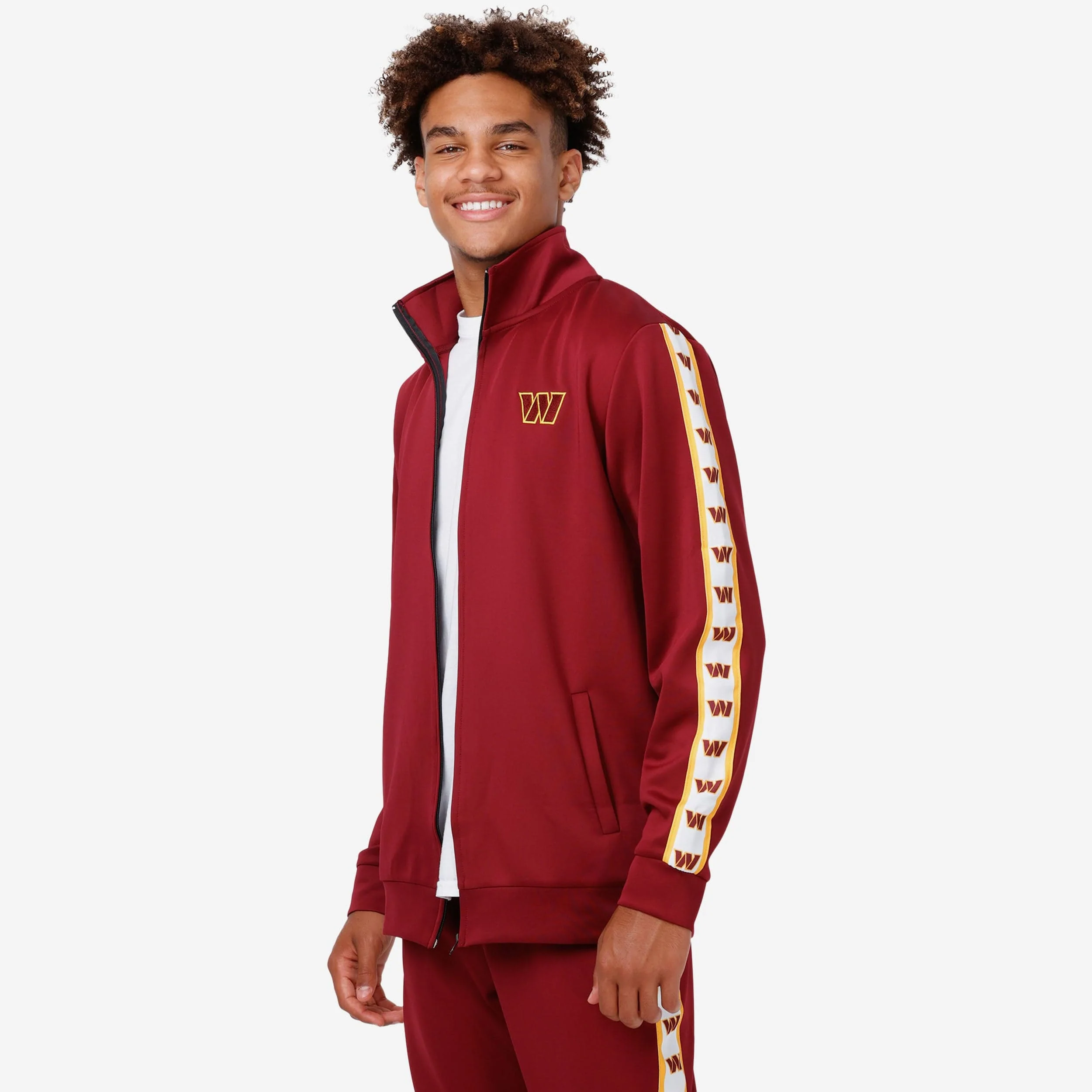 Washington Commanders Stripe Logo Track Jacket - Image 5
