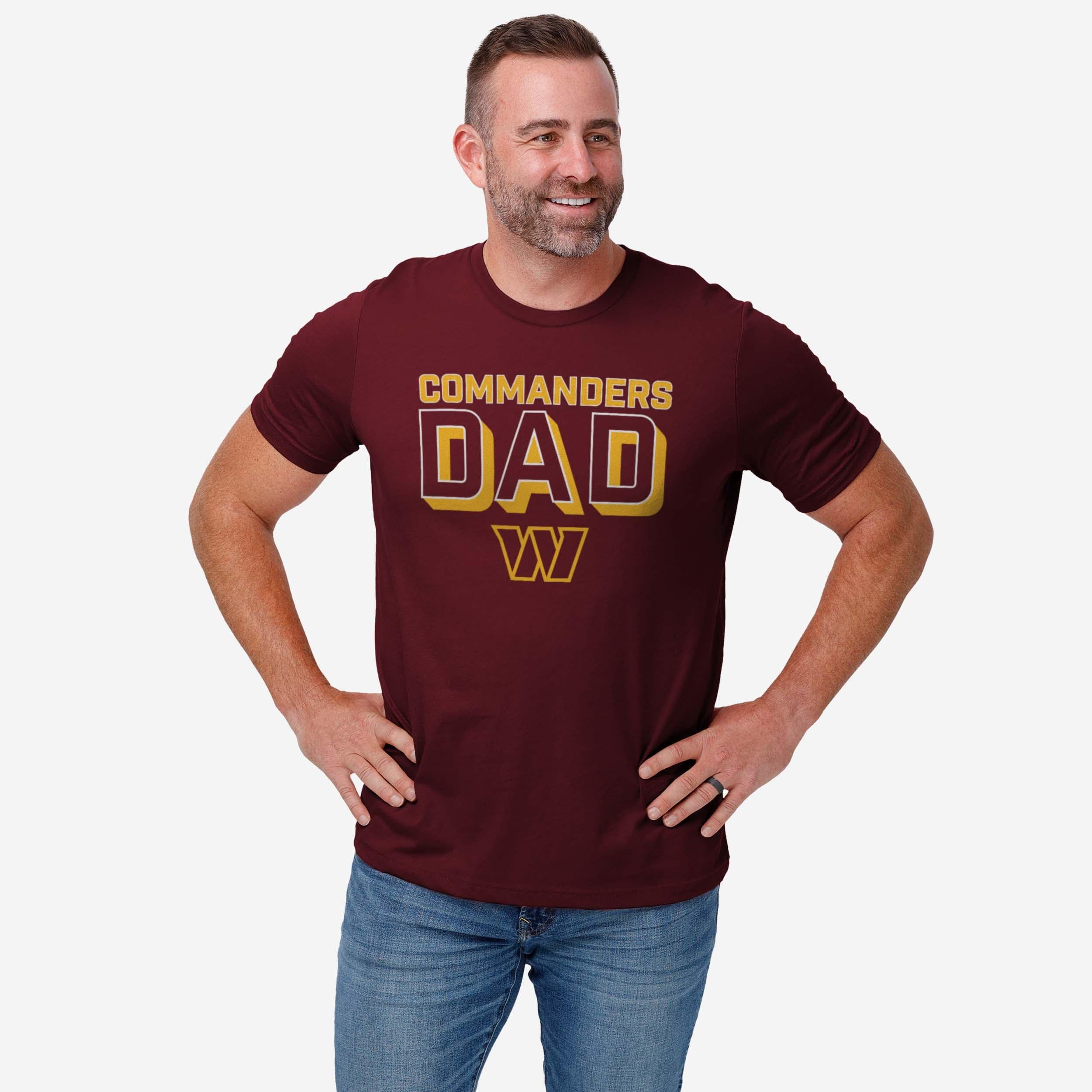 Washington Commanders Team Dad T-Shirt - Image 2
