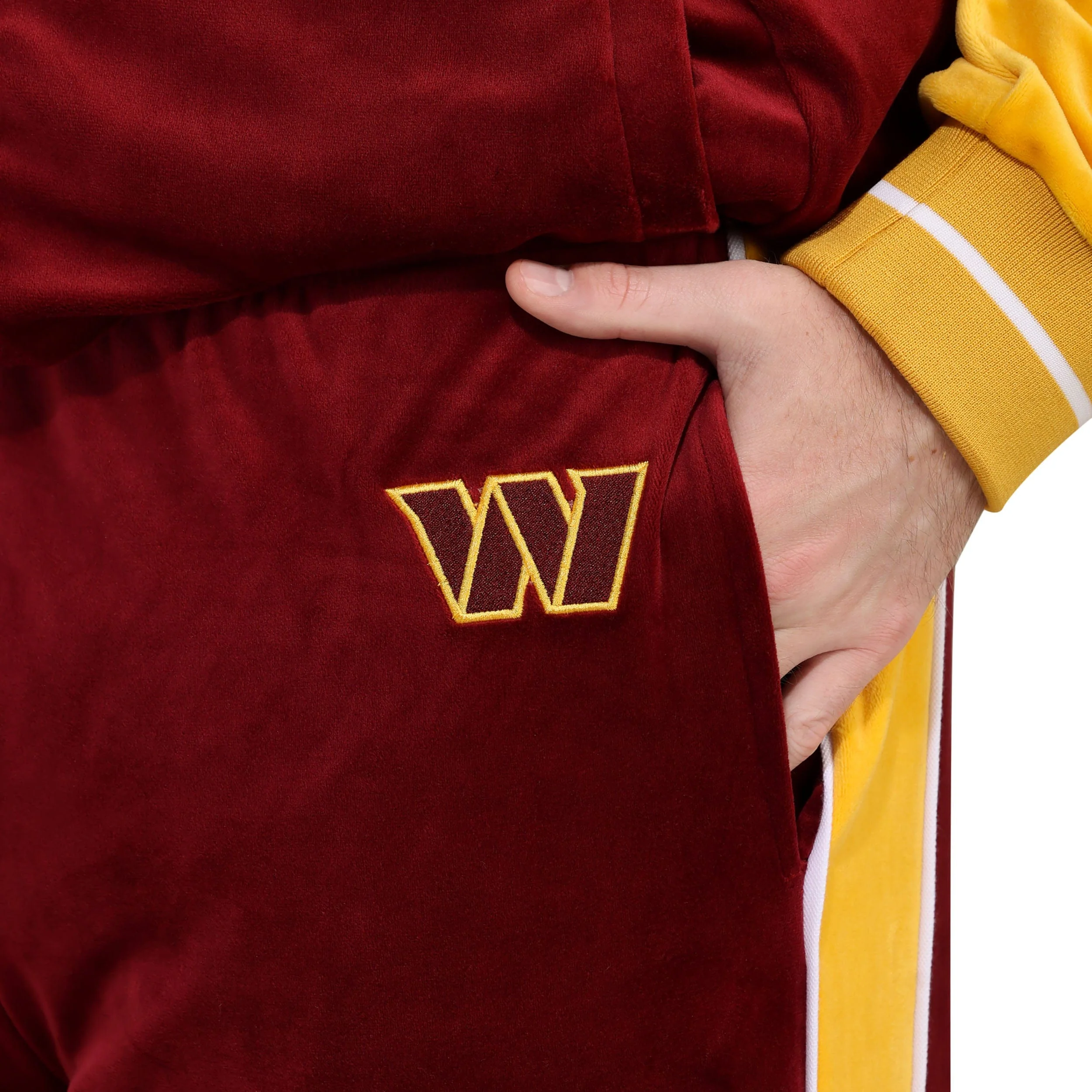 Washington Commanders Two Tone Velour Pants - Image 3
