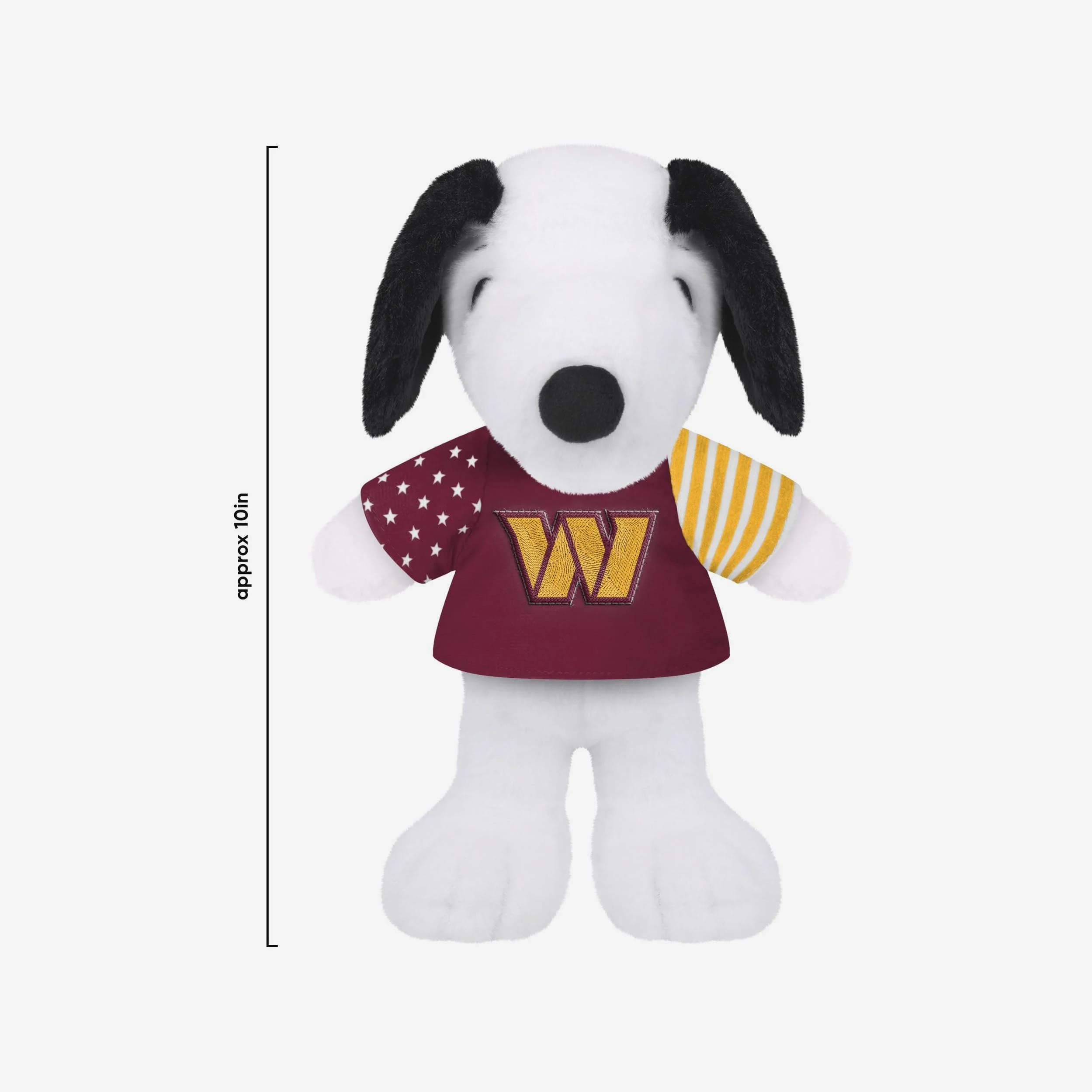 Washington Commanders USA Flag Snoopy Peanuts Team Jersey Plush - Image 3