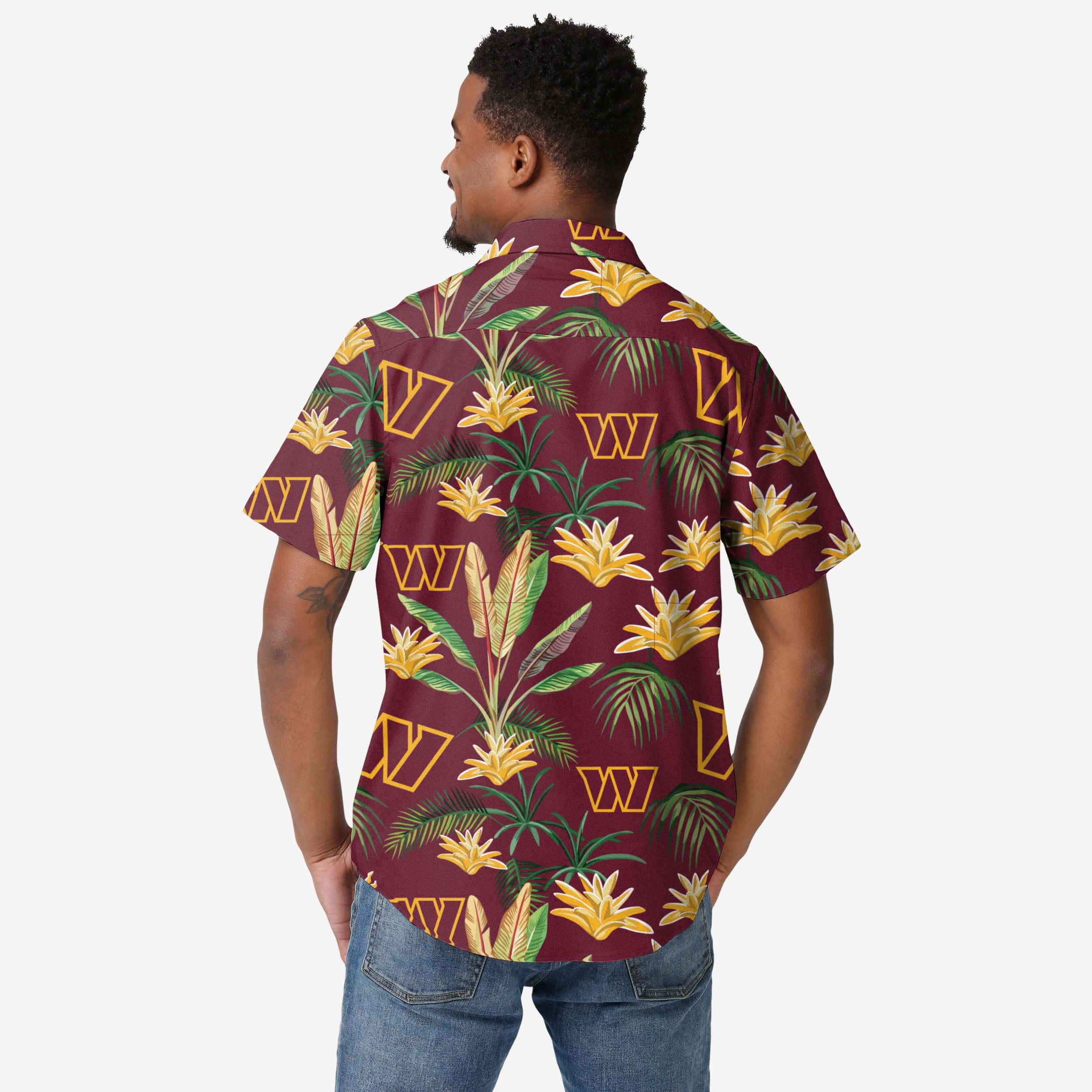 Washington Commanders Victory Vacay Button Up Shirt - Image 2