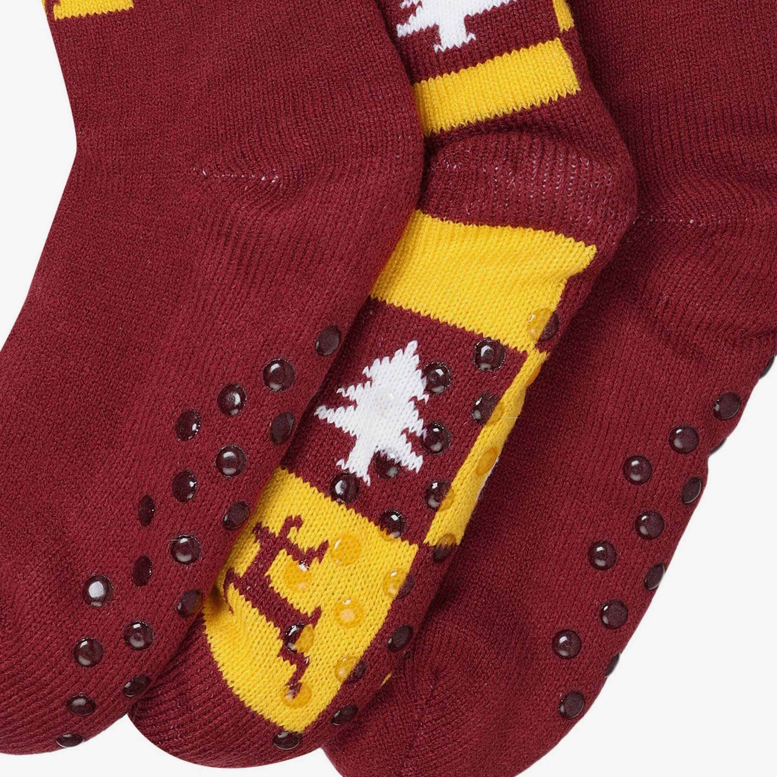 Washington Commanders Womens Fan Footy 3 Pack Slipper Socks - Image 3