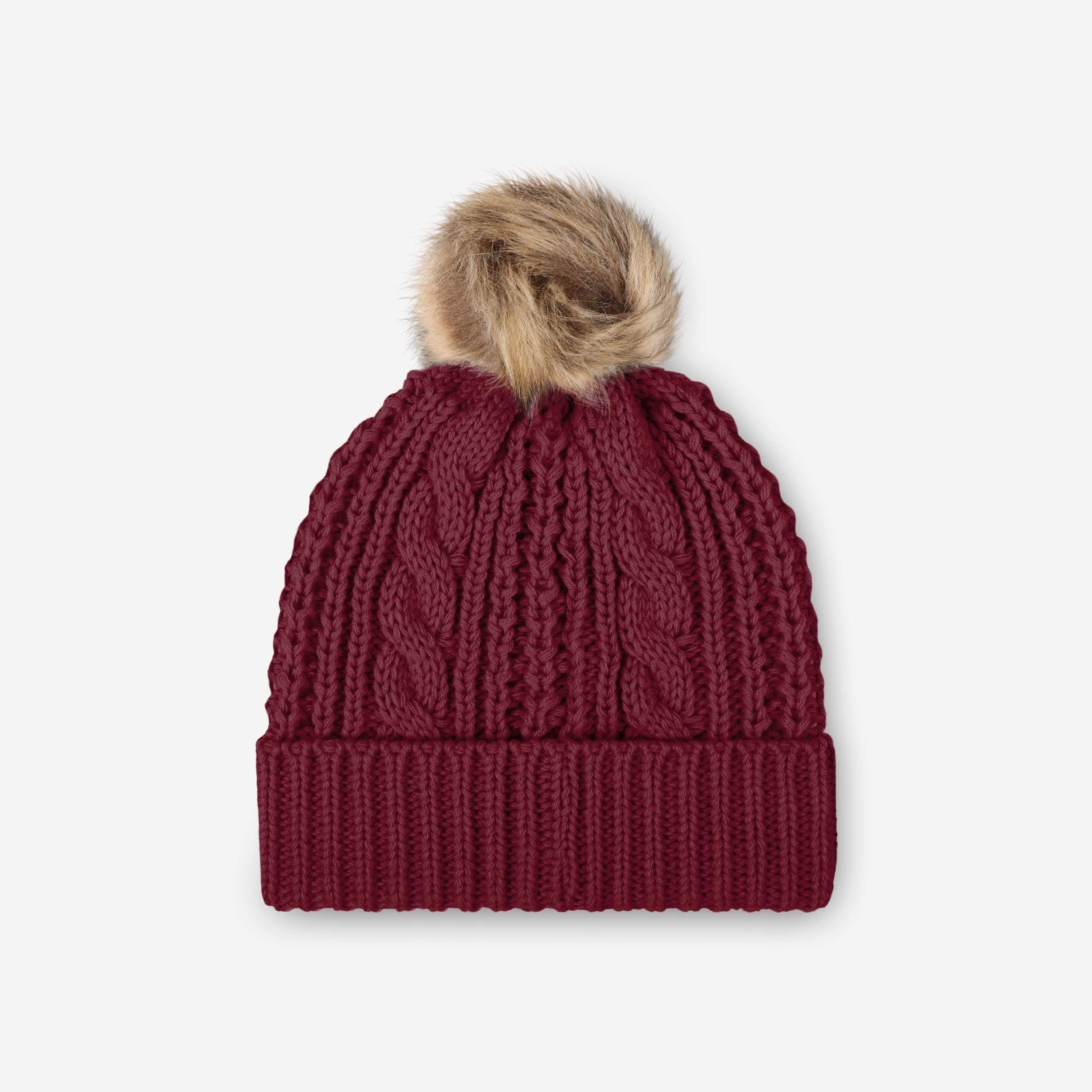 Washington Commanders Womens Faux Fur Pom Beanie - Image 2