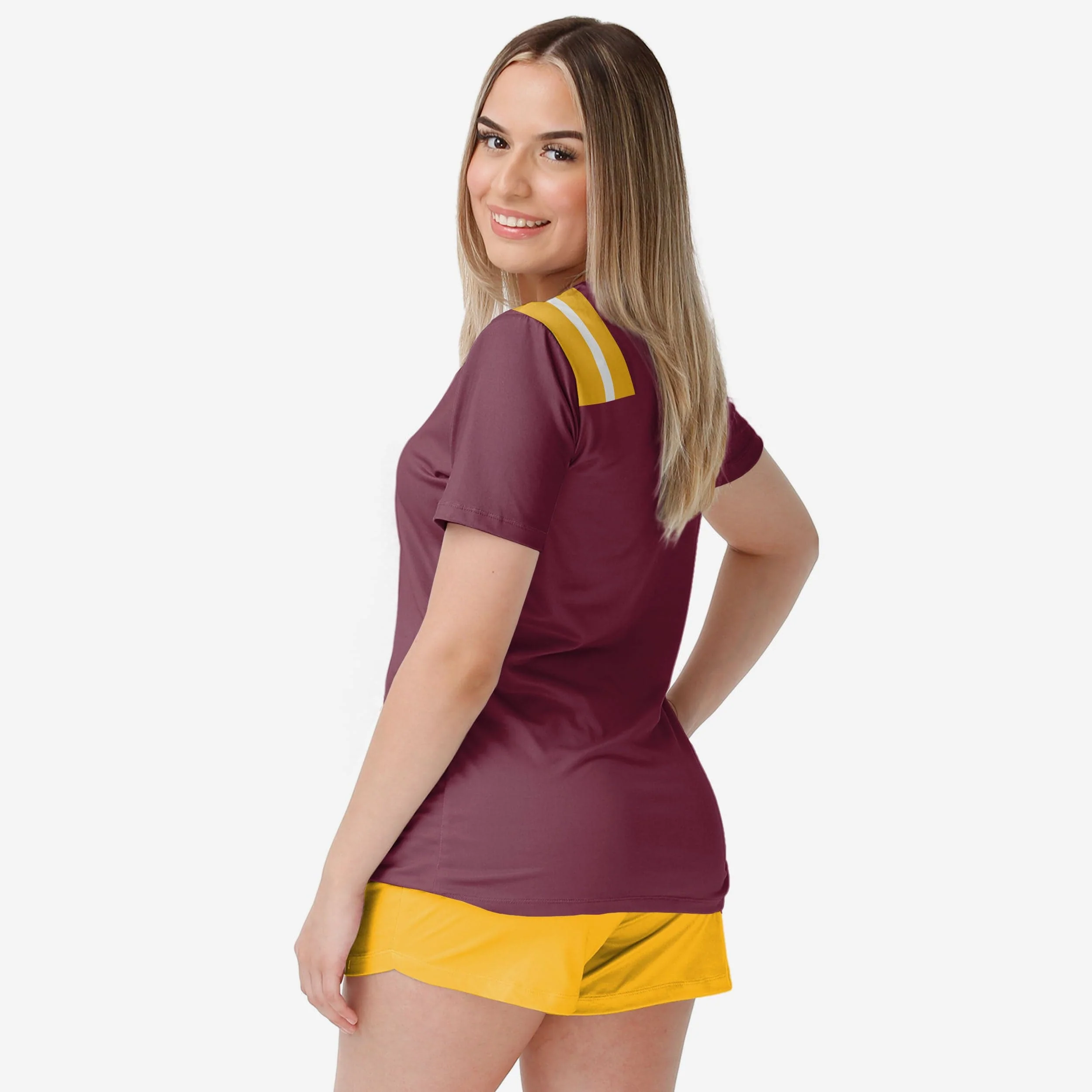 Washington Commanders Womens Gameday Ready Lounge Shirt - Image 2