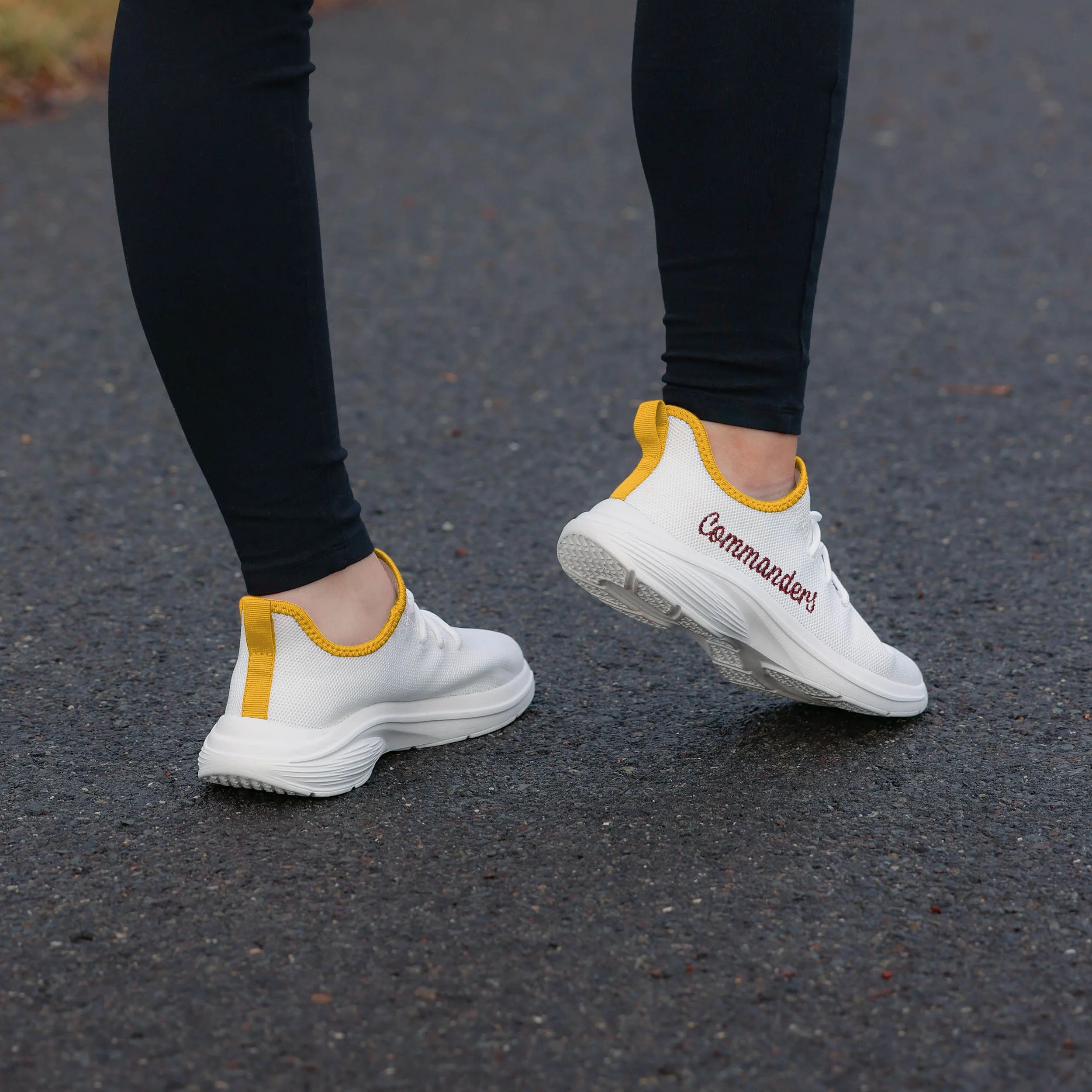 Washington Commanders Womens Midsole White Sneakers - Image 3