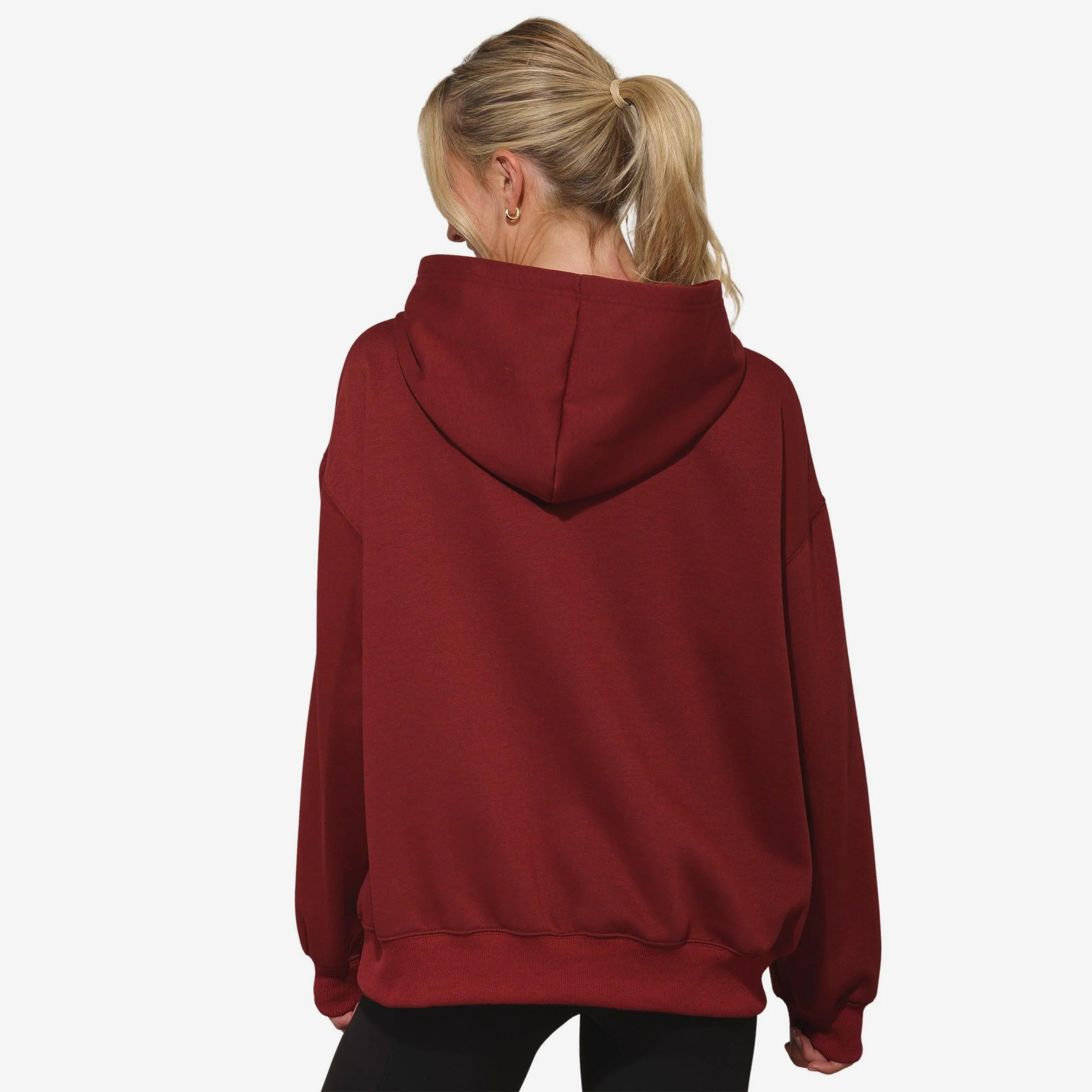 Washington Commanders Womens Rhinestone Logo Oversized Hoodie - Image 3
