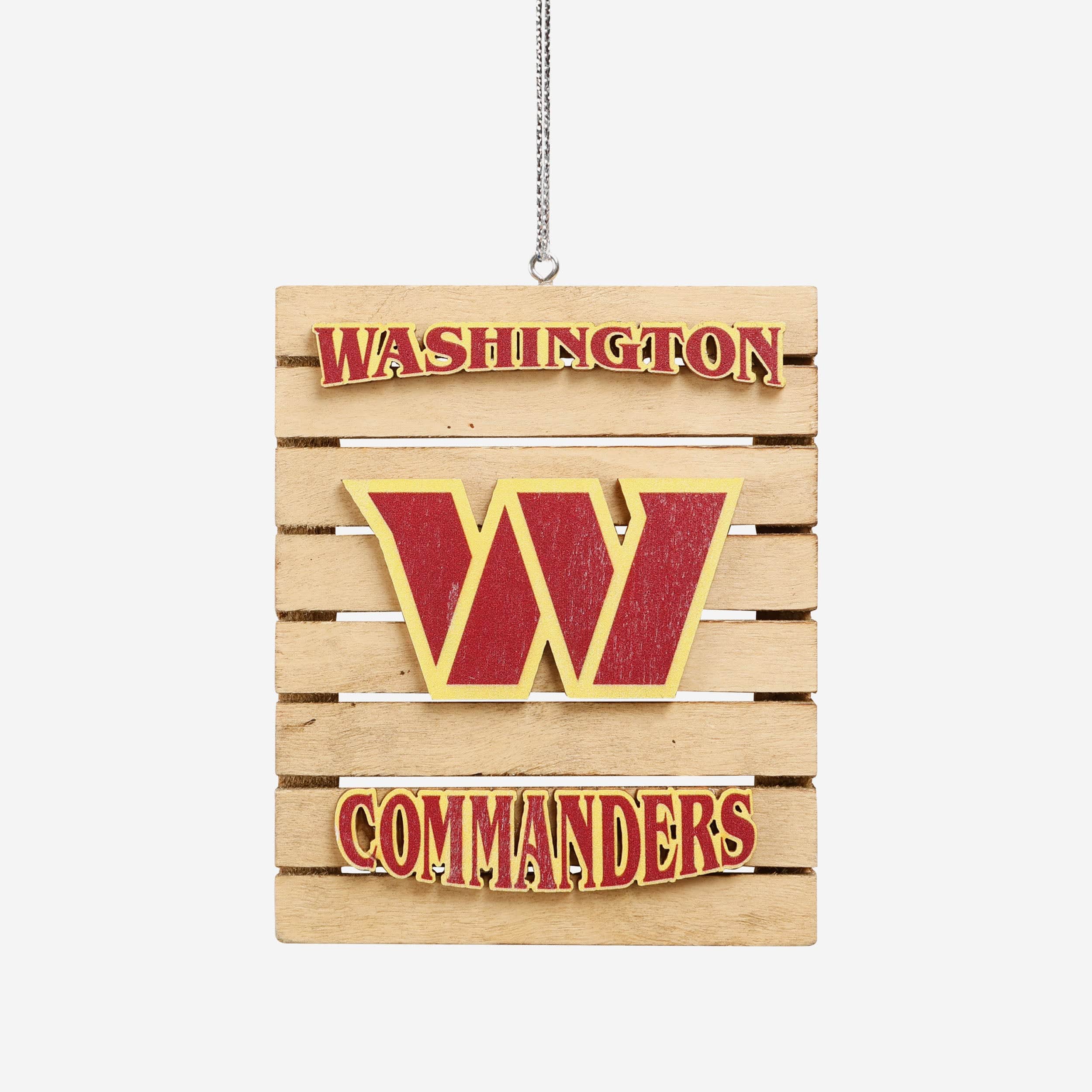 Washington Commanders Wood Pallet Sign Ornament