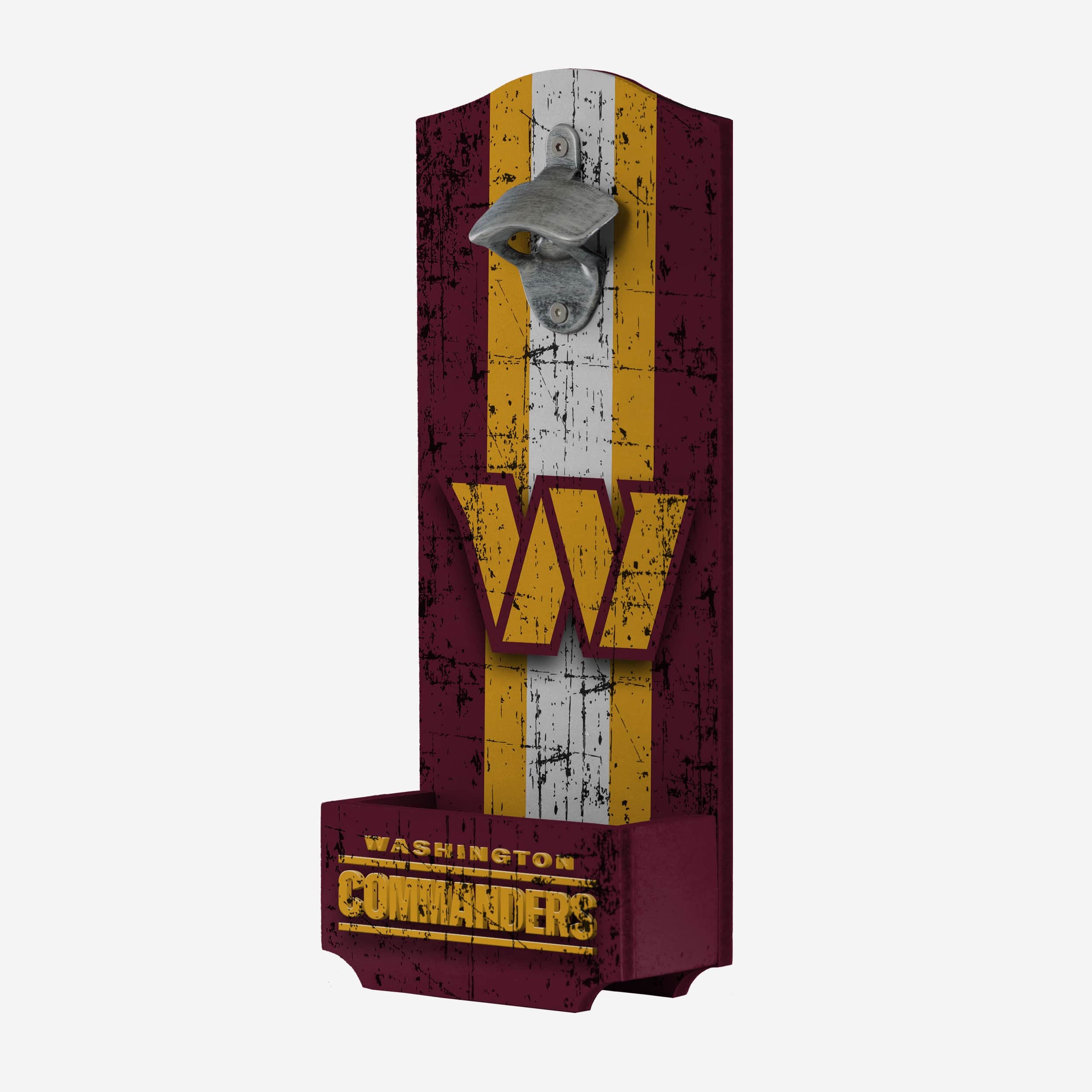 Washington Commanders Wooden Bottle Cap Opener Sign