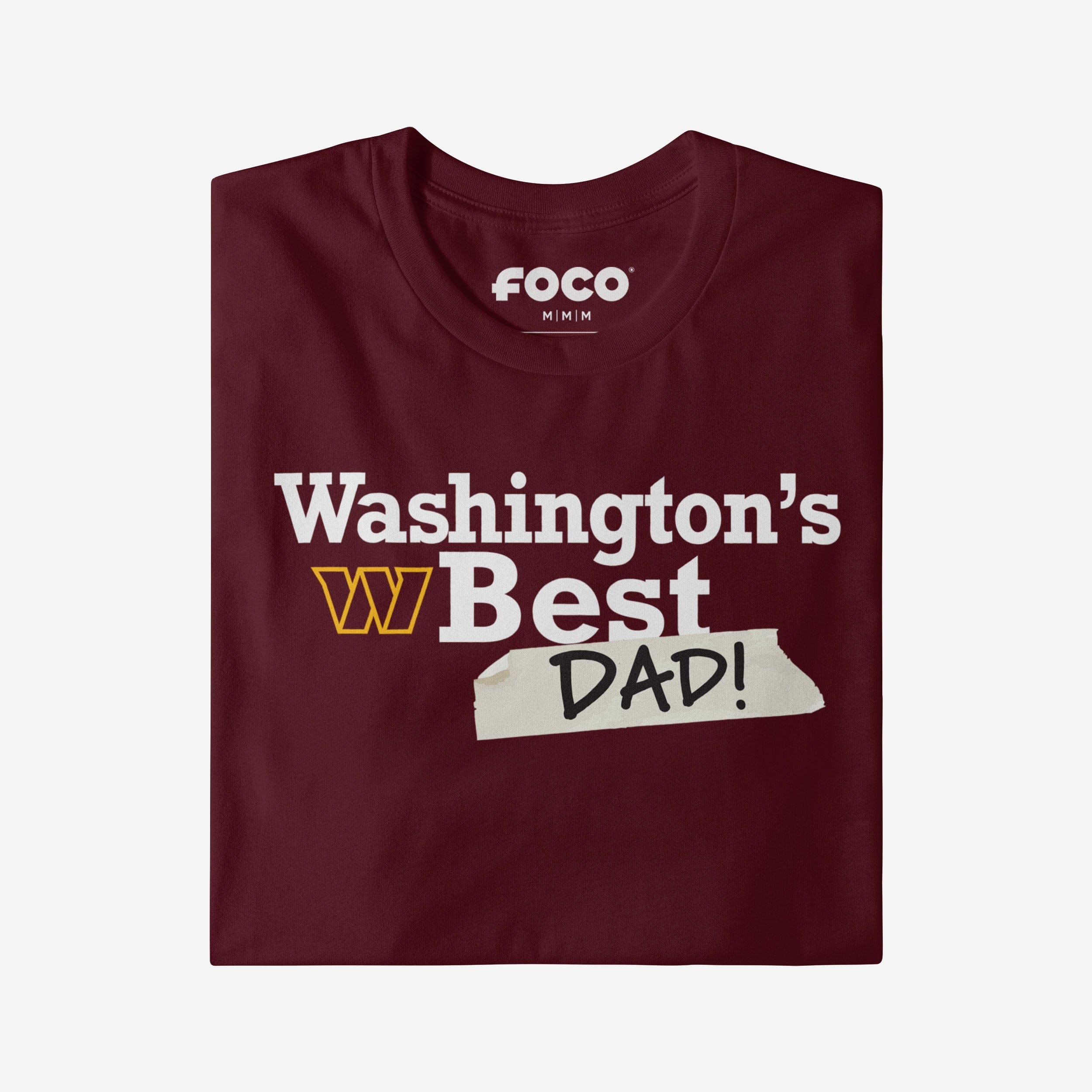 Washington Commanders World's Best Dad T-Shirt - Image 3