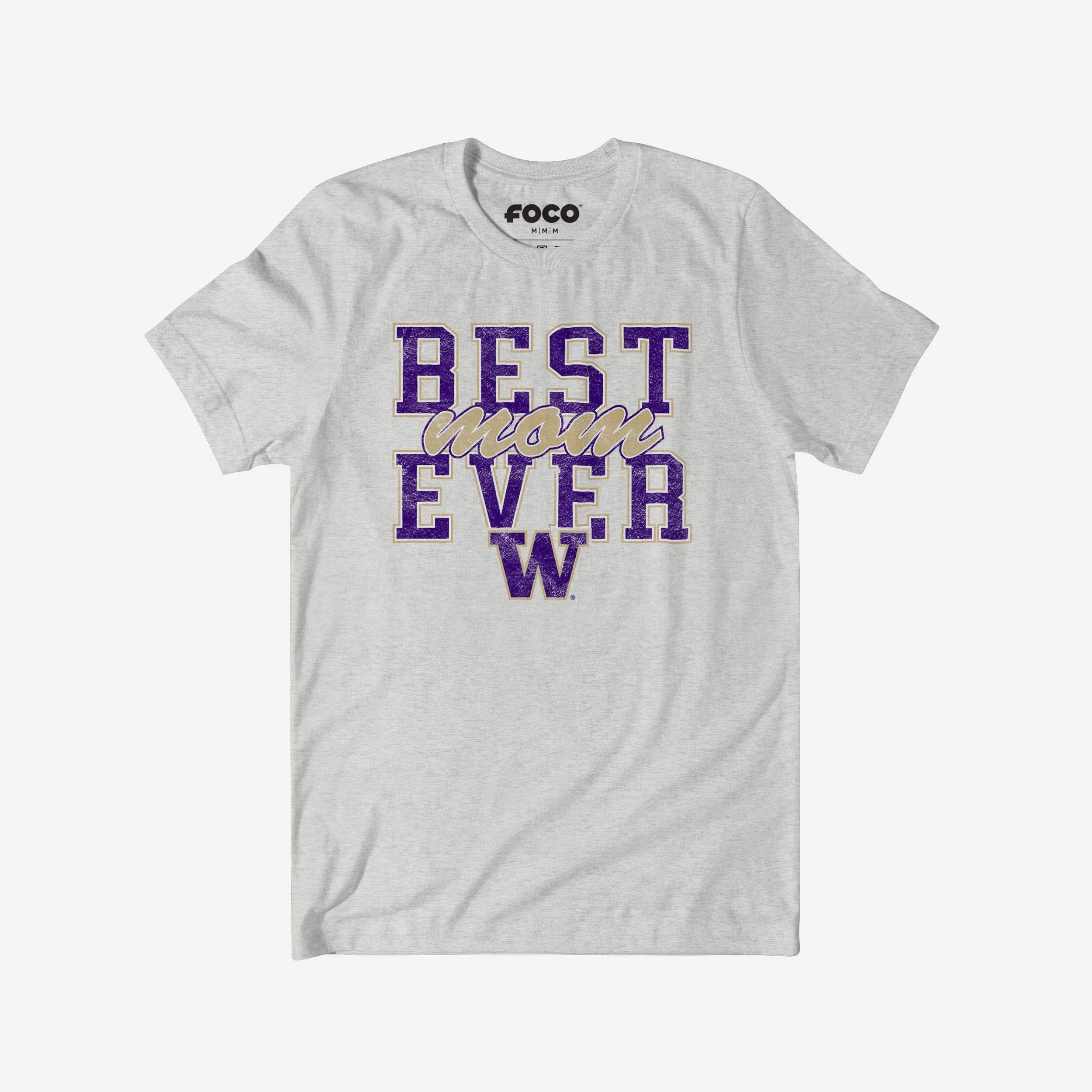 Washington Huskies Best Mom Ever Stacked T-Shirt