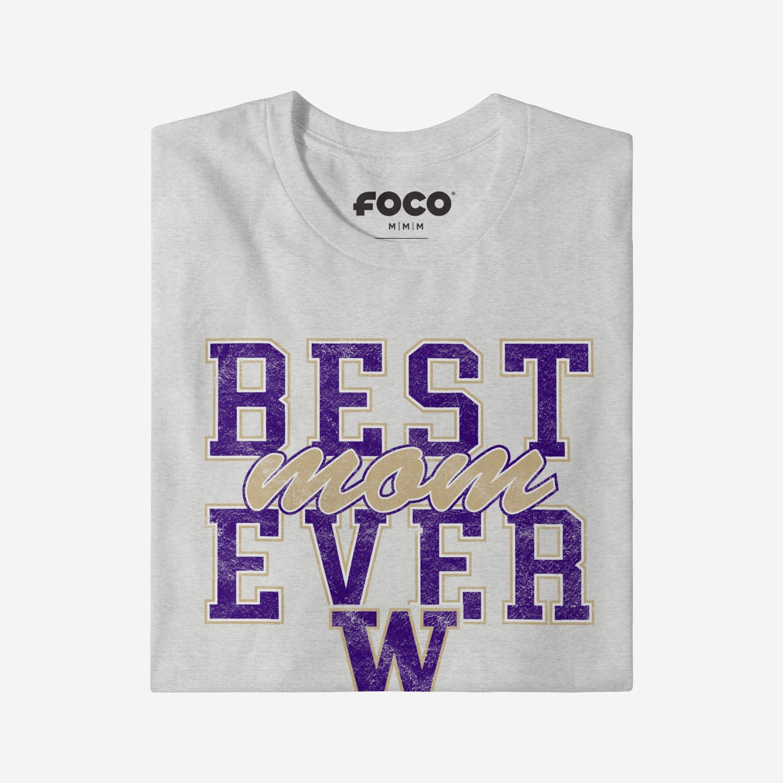Washington Huskies Best Mom Ever Stacked T-Shirt - Image 3