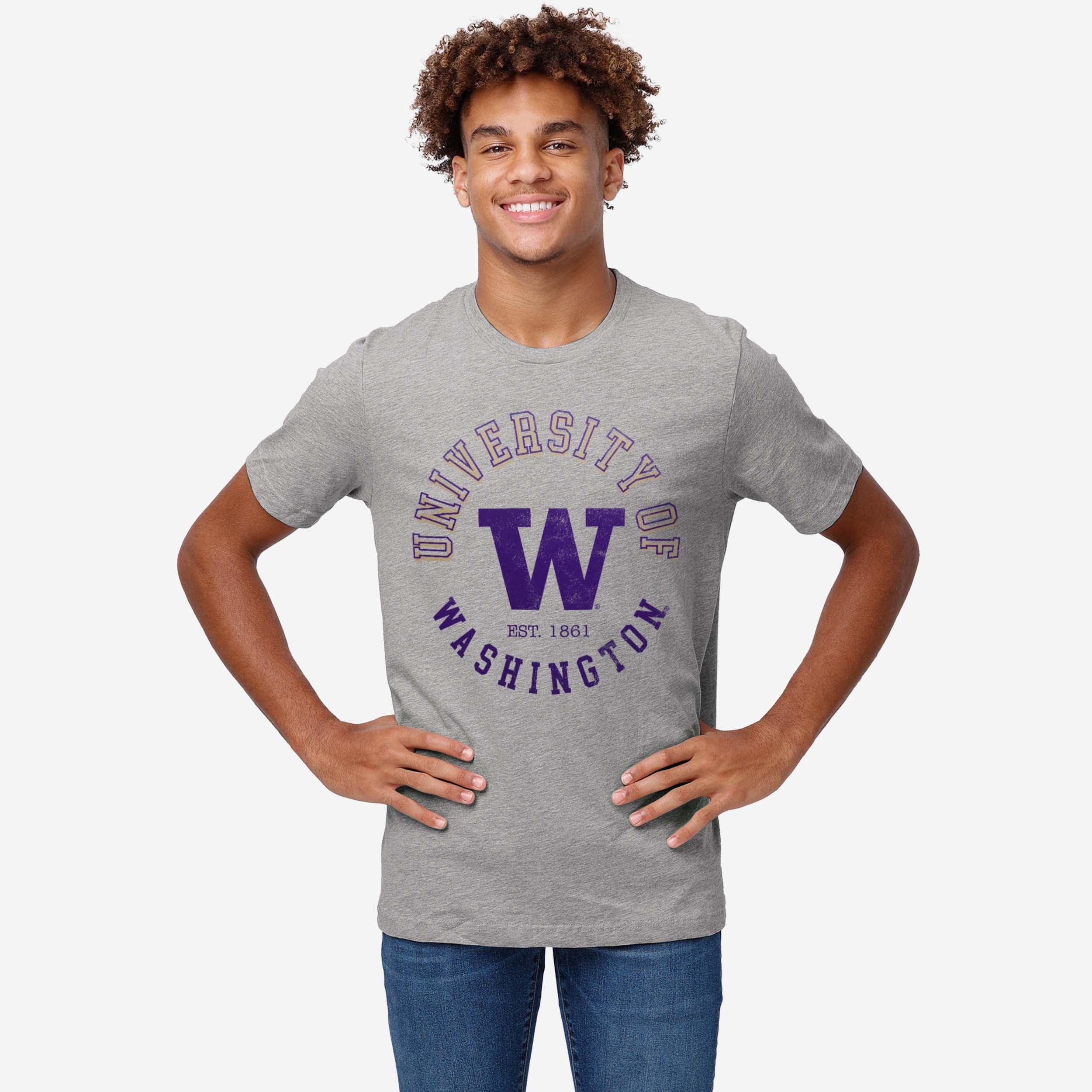 Washington Huskies Circle Vintage T-Shirt - Image 2