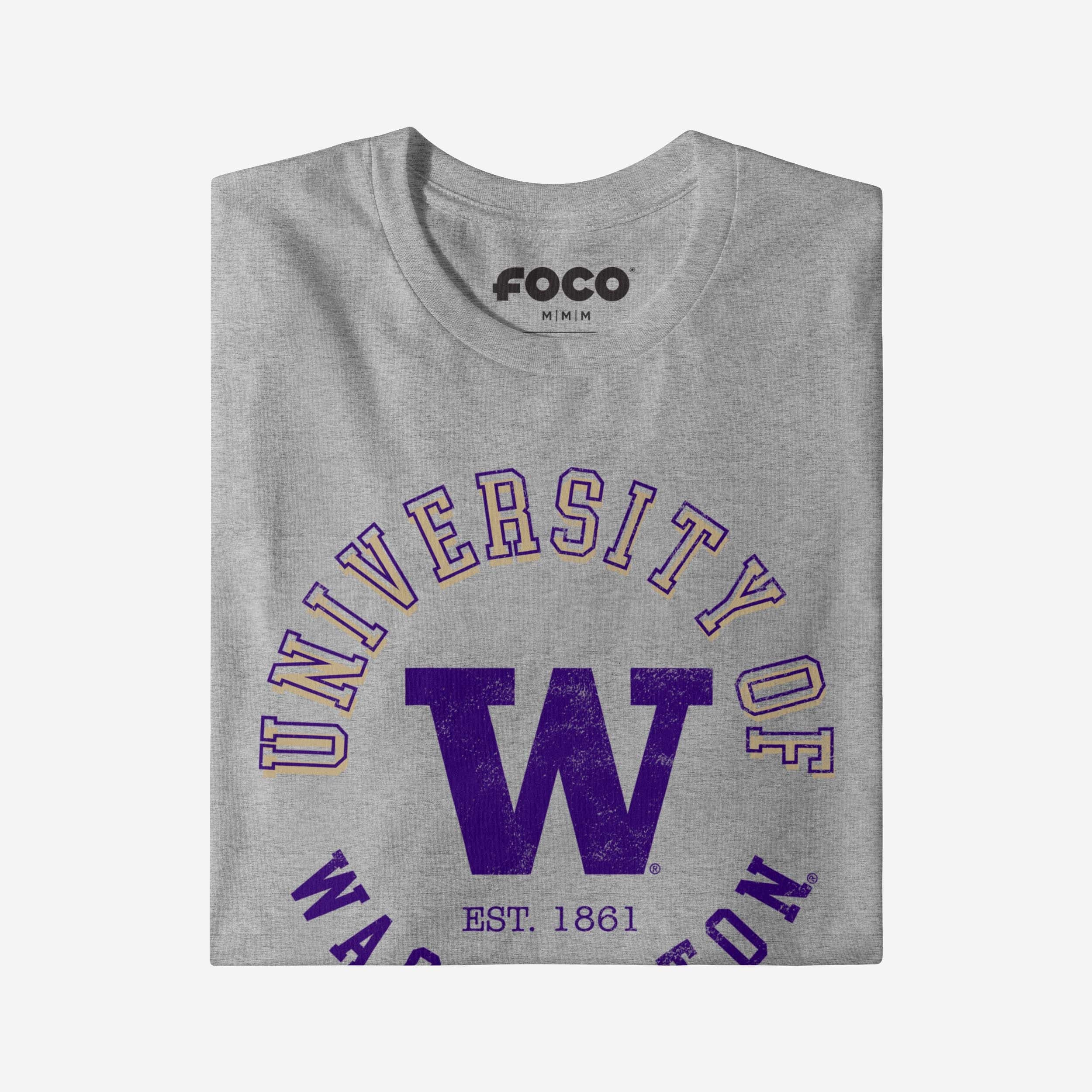 Washington Huskies Circle Vintage T-Shirt - Image 4