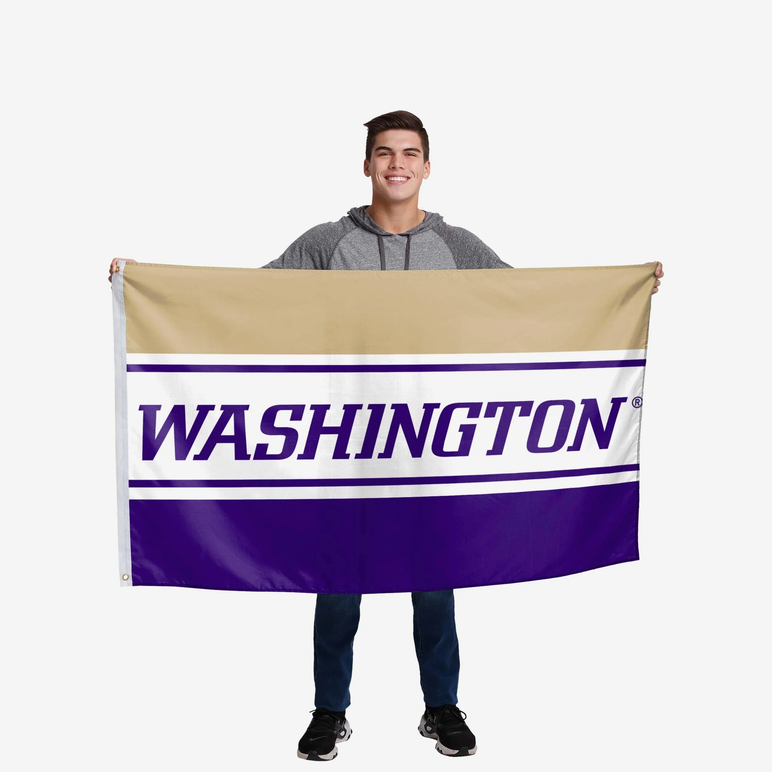Washington Huskies Horizontal Flag - Image 2