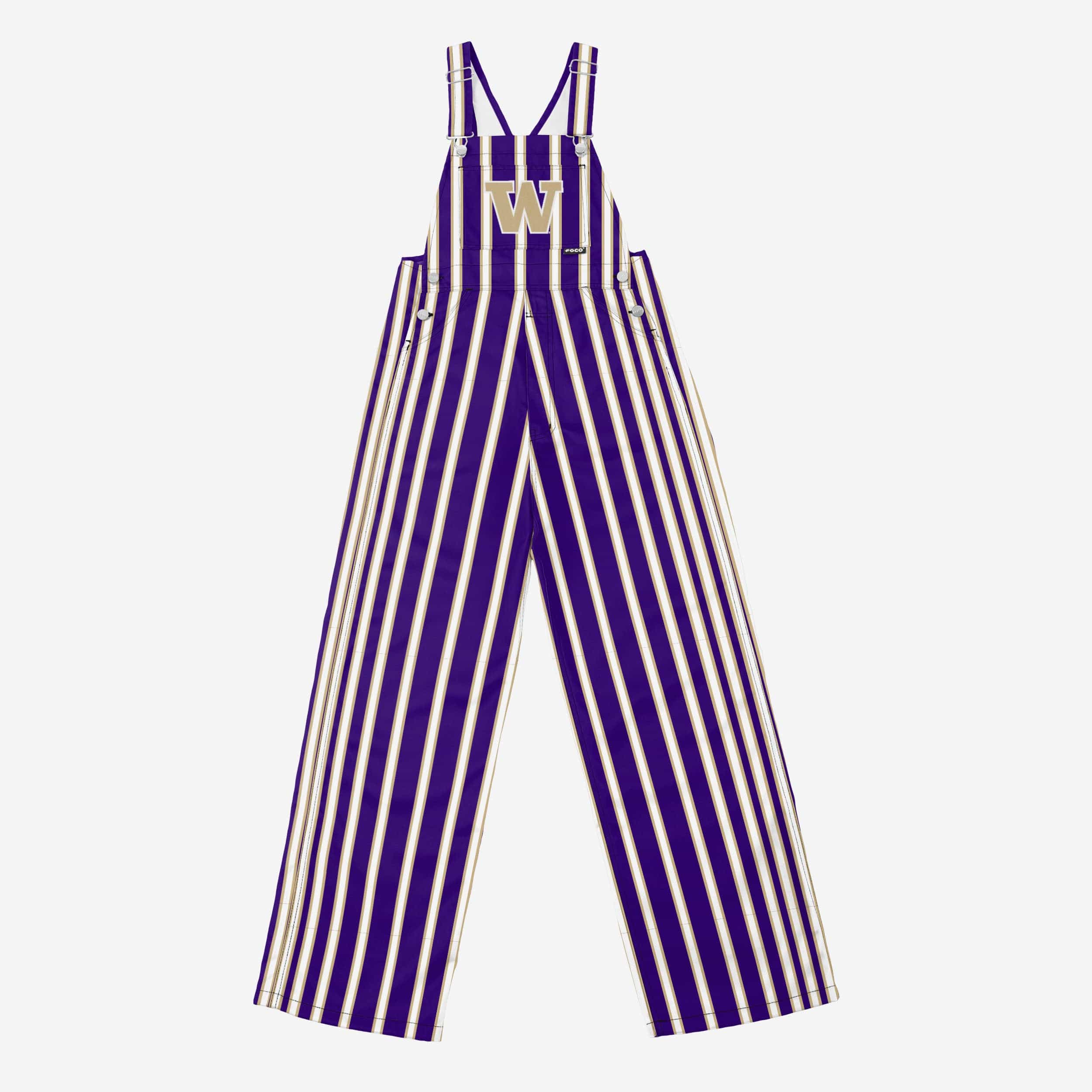 Washington Huskies Mens Sideline Spirit Bib Overalls - Image 7