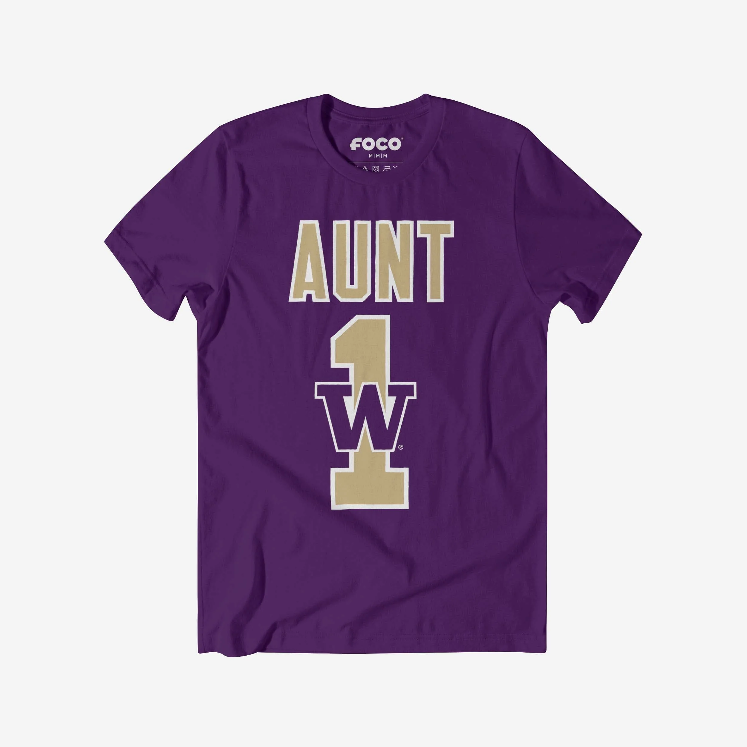 Washington Huskies Number 1 Aunt T-Shirt