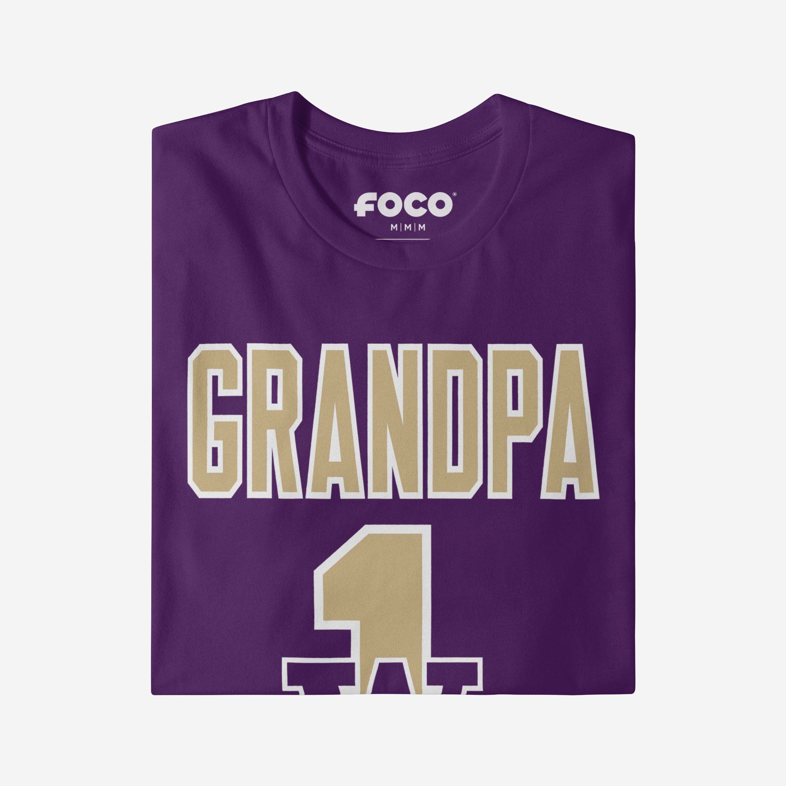 Washington Huskies Number 1 Grandpa T-Shirt - Image 3