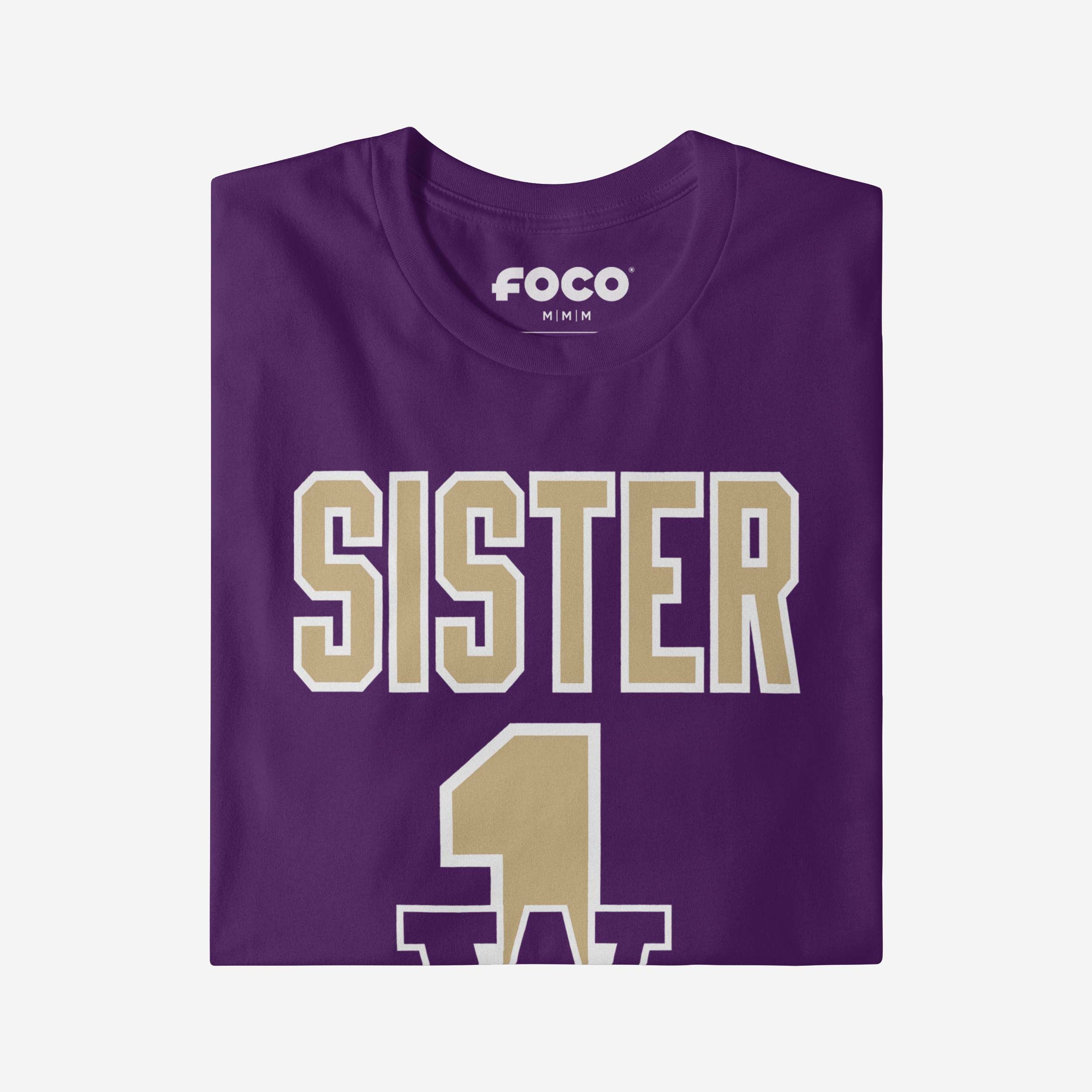 Washington Huskies Number 1 Sister T-Shirt - Image 4