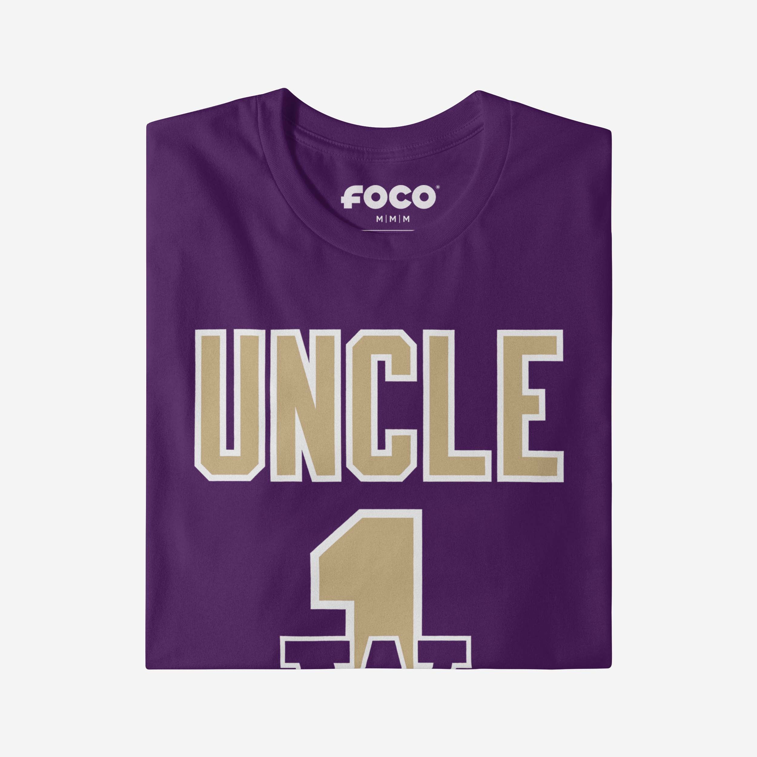 Washington Huskies Number 1 Uncle T-Shirt - Image 4