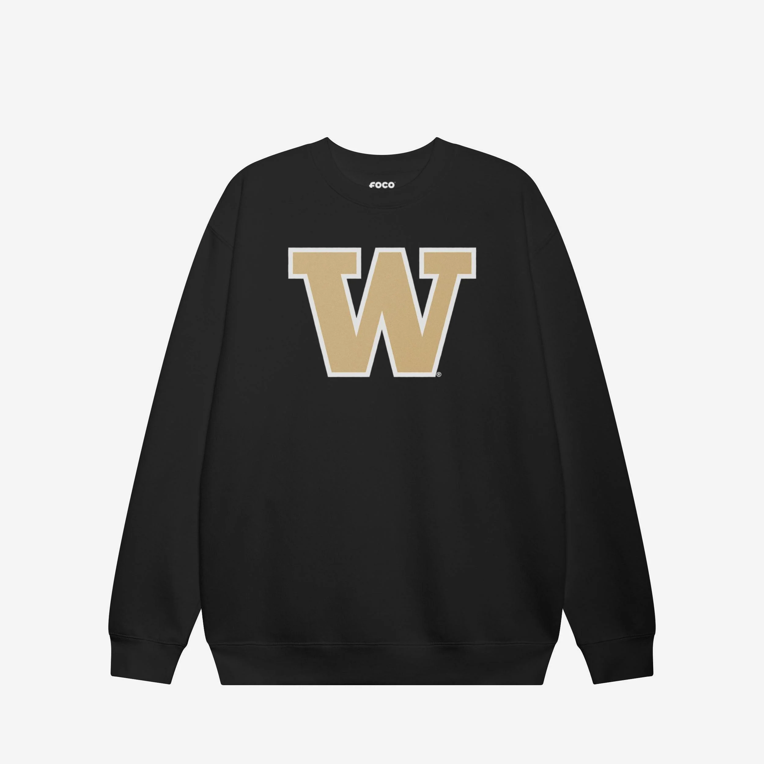 Washington Huskies Primary Logo Crew Neck Sweatshirt - Image 3