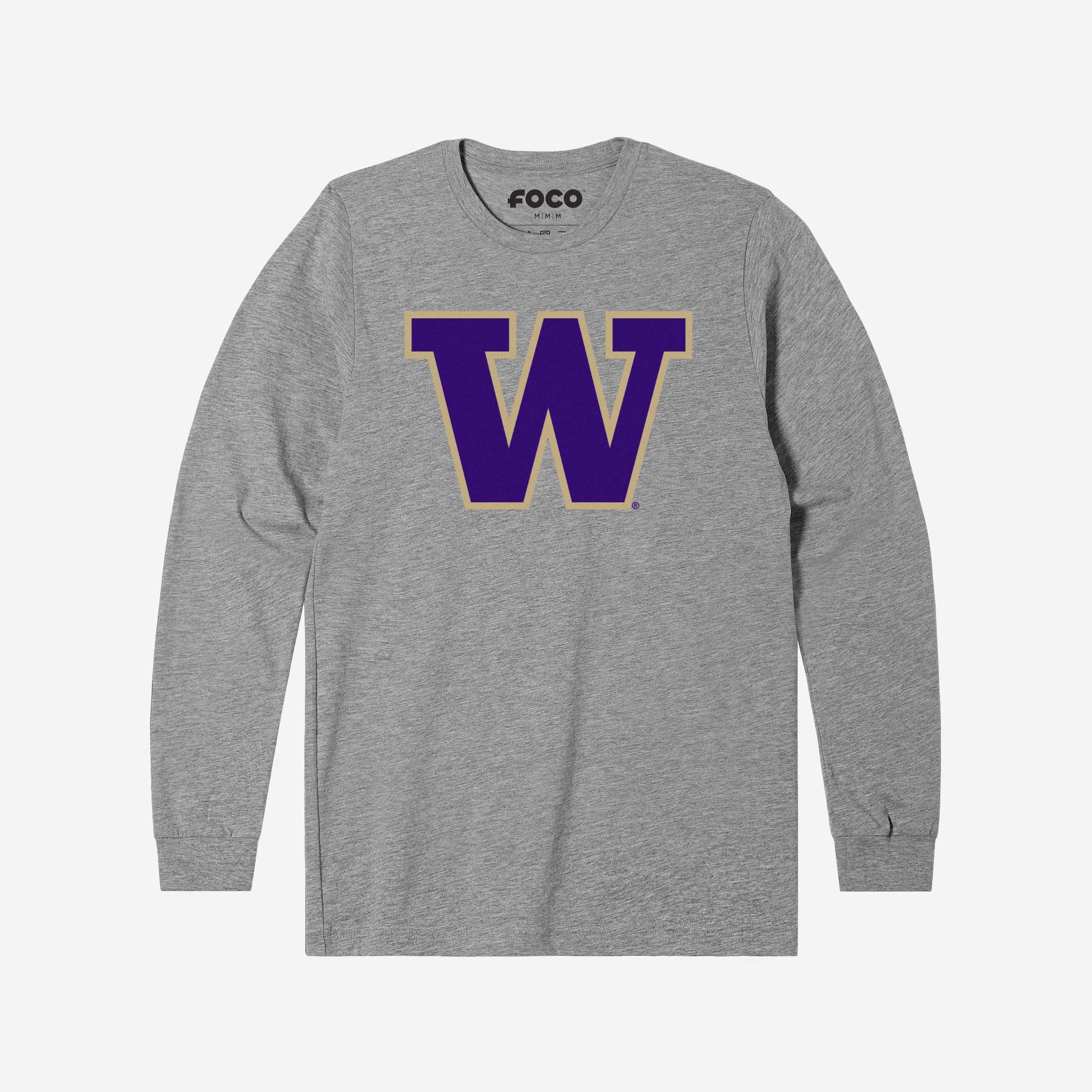 Washington Huskies Primary Logo Long Sleeve T-Shirt