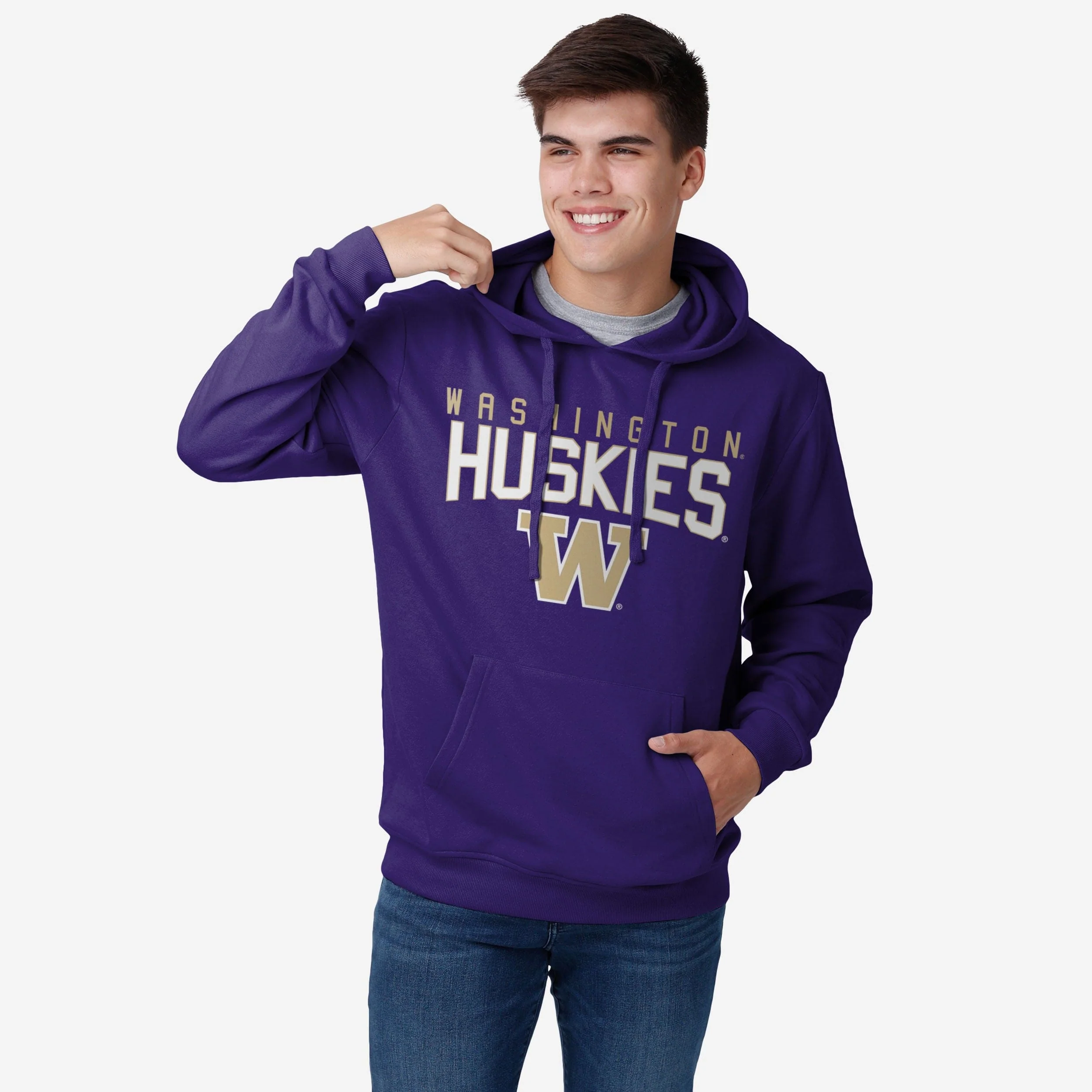 Washington Huskies Solid Hoodie