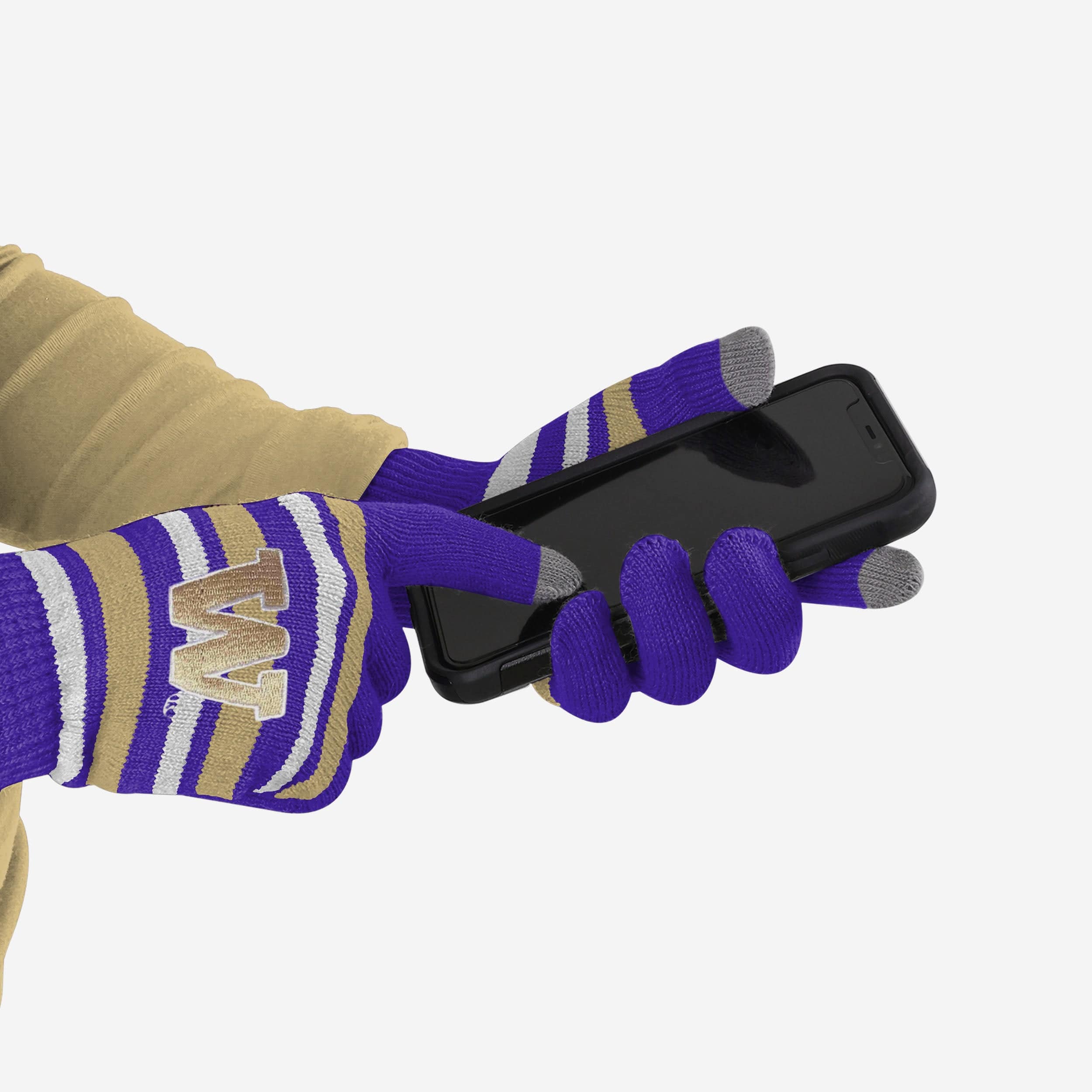 Washington Huskies Stretch Gloves - Image 2