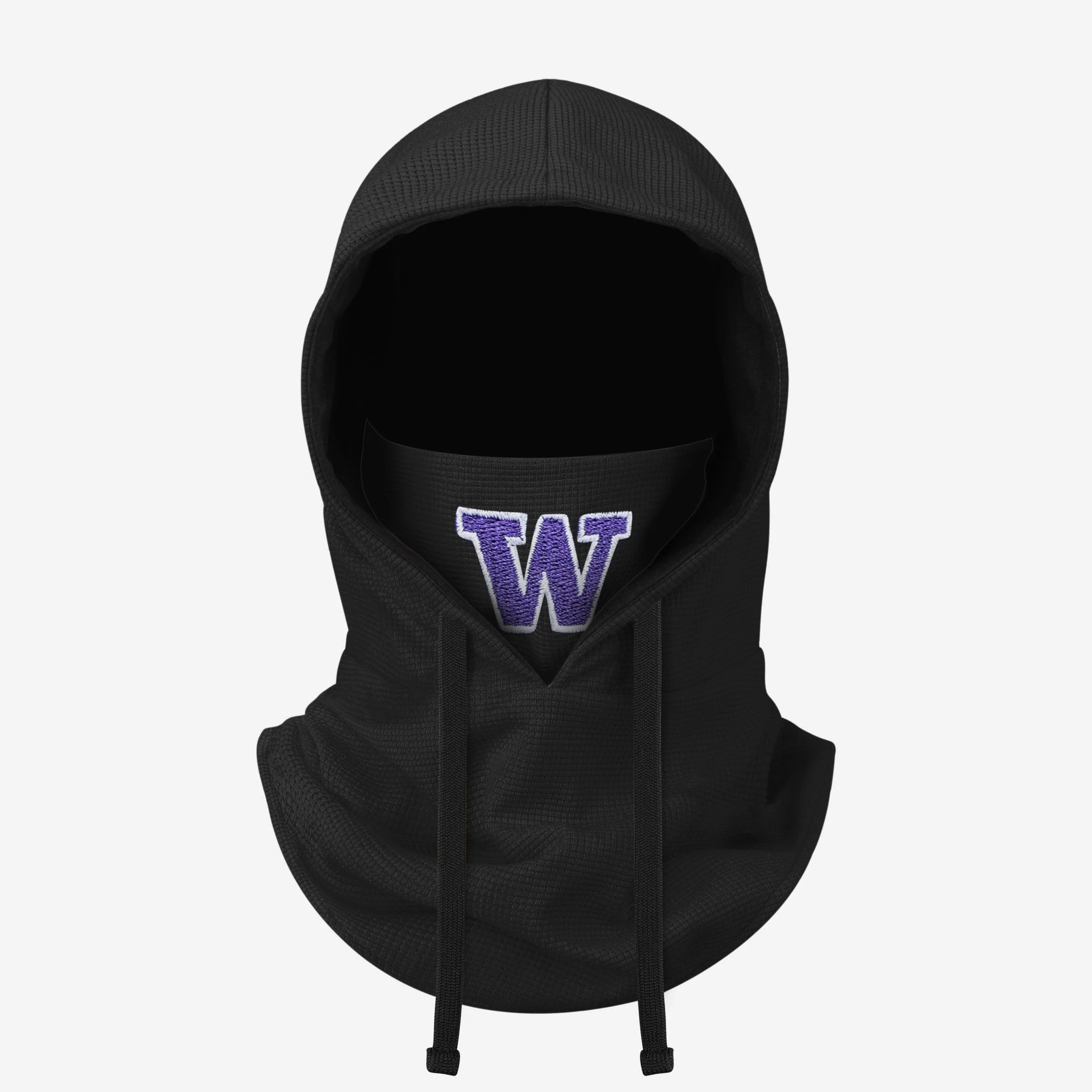 Washington Huskies Waffle Drawstring Hooded Gaiter
