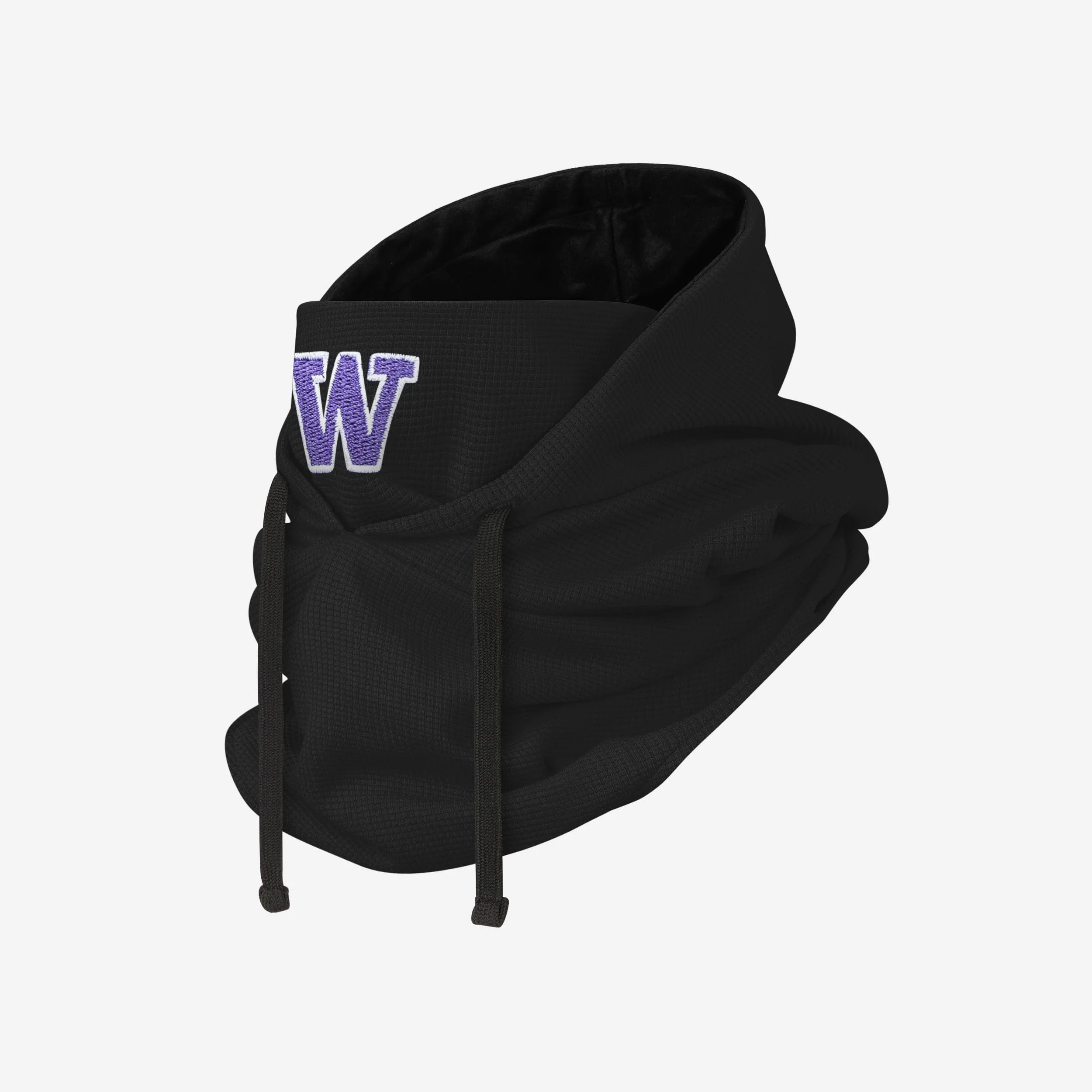 Washington Huskies Waffle Drawstring Hooded Gaiter - Image 2