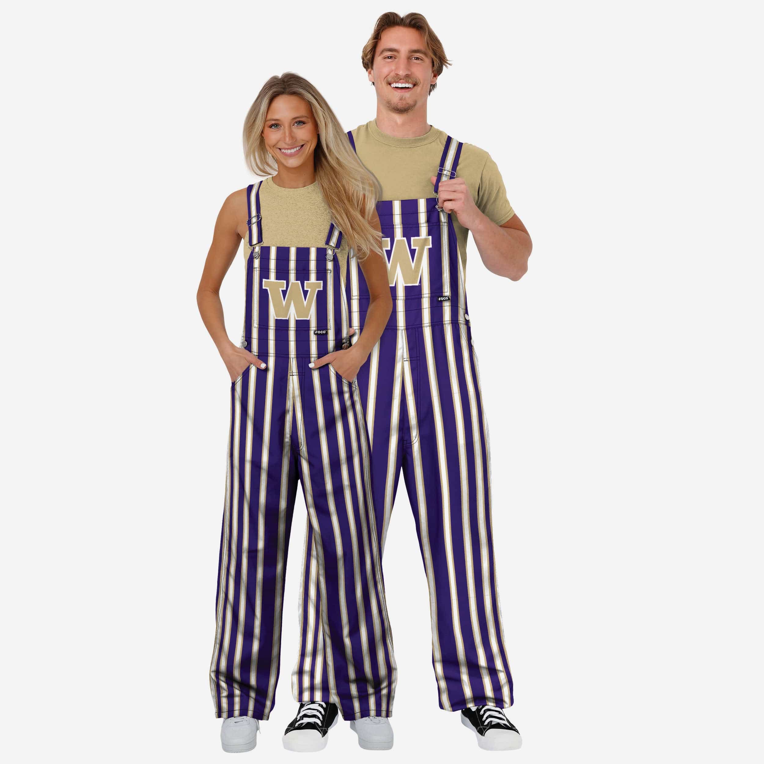 Washington Huskies Womens Sideline Spirit Bib Overalls - Image 3